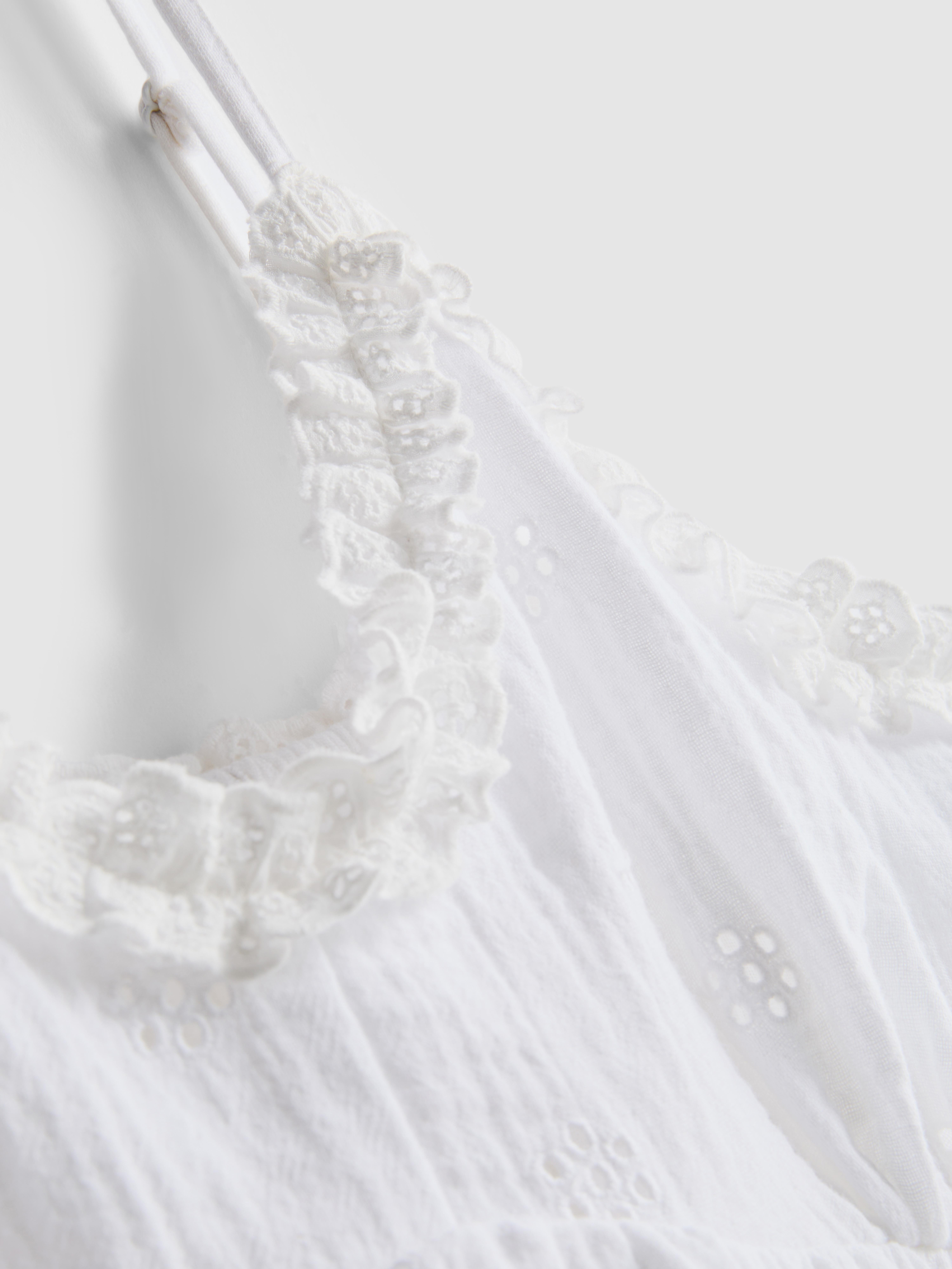 Love To Lounge Woven Ruffle Cami Top