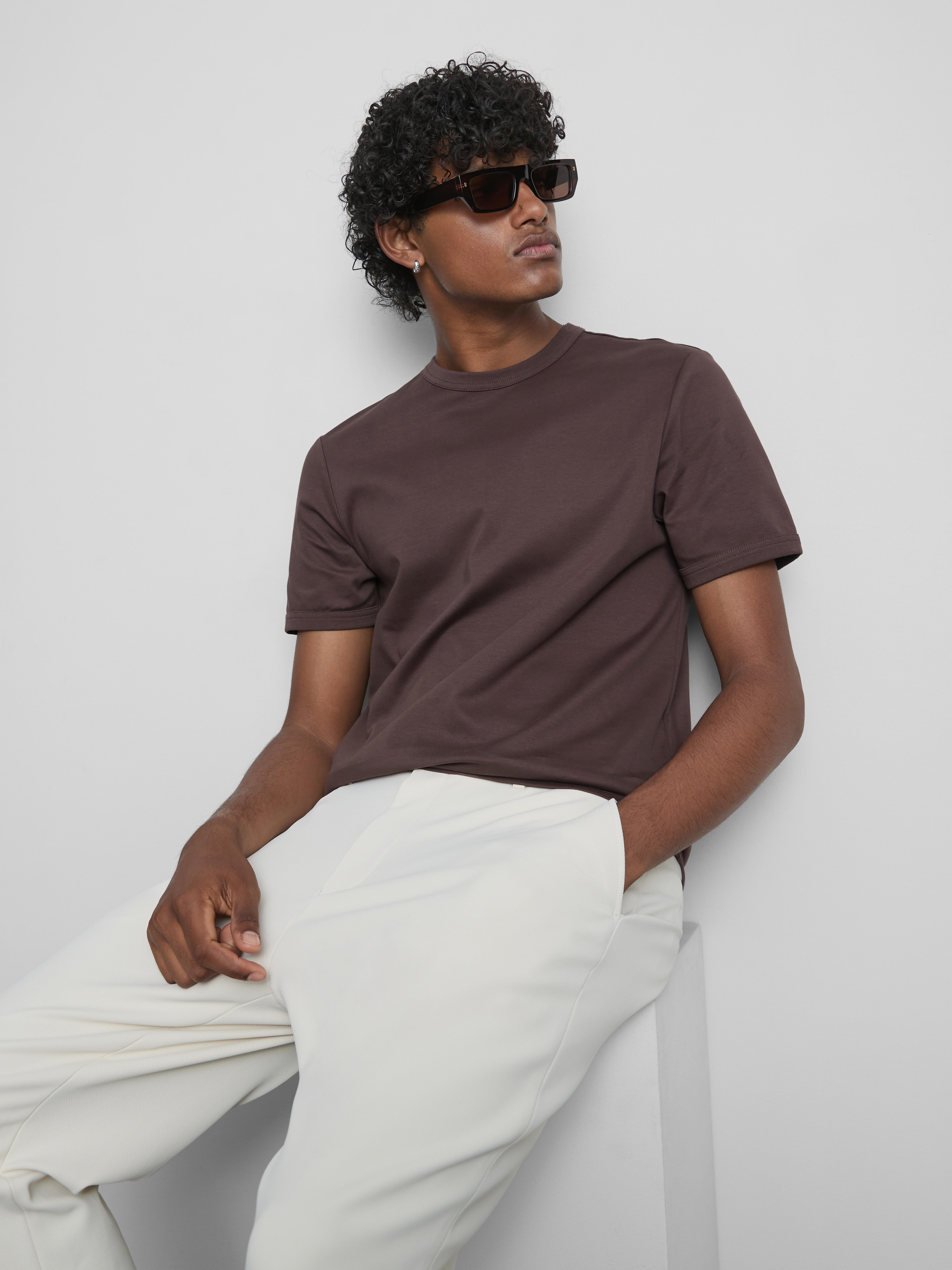 Katoenen slim-fit T-shirt The Edit