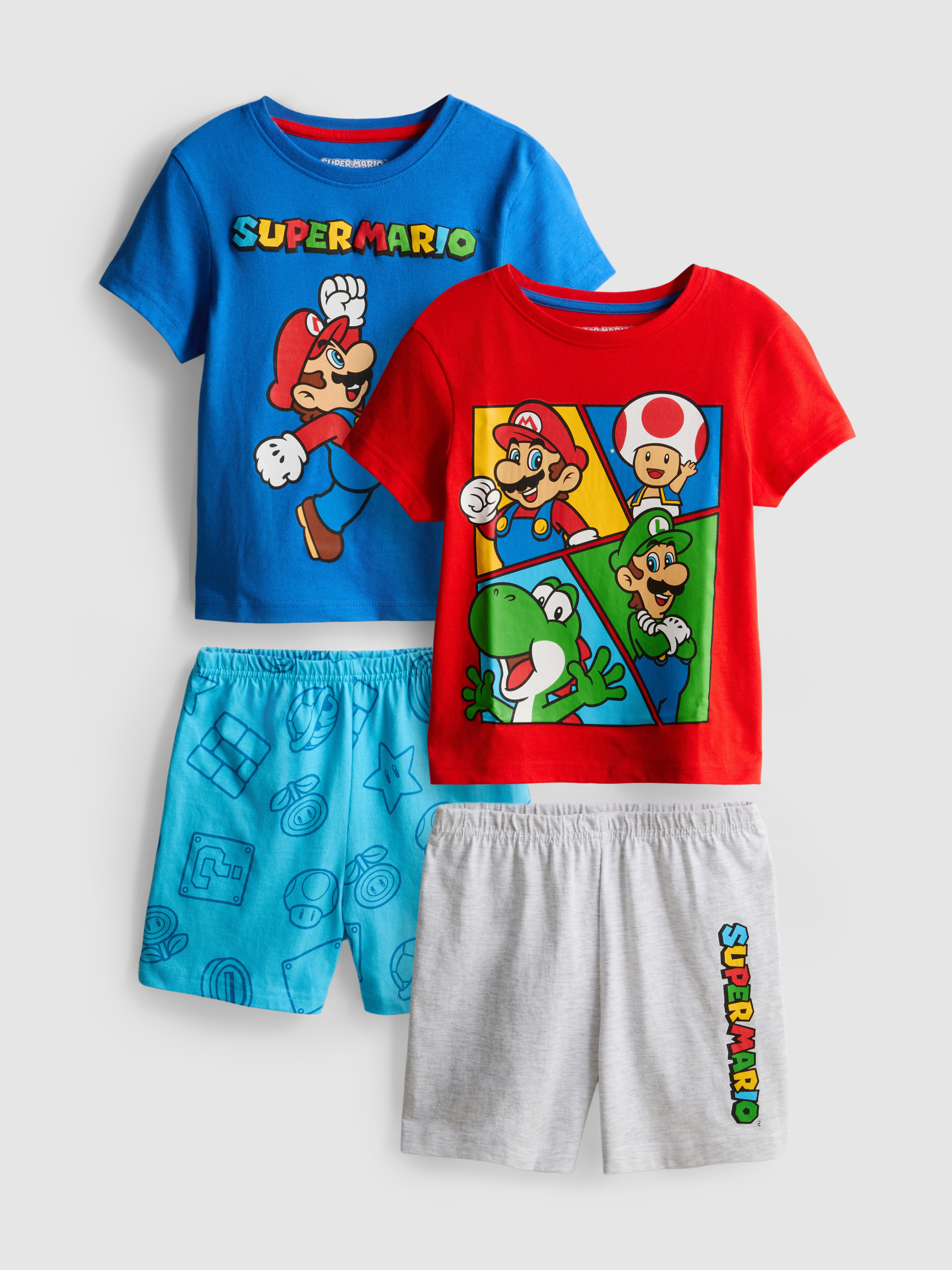 18 mois–10 ans | Lot de 2 pyjamas courts Super Mario