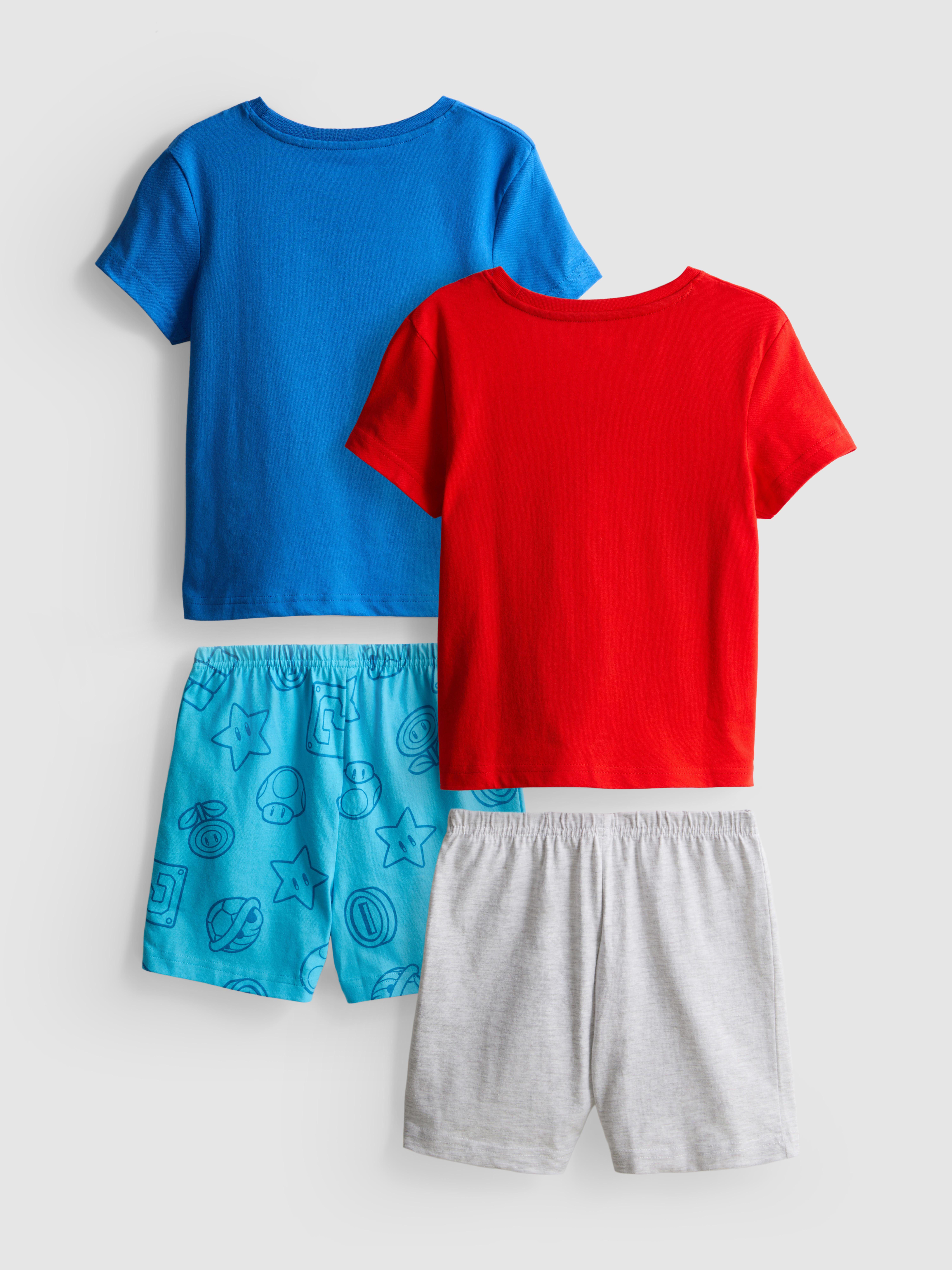 18 mois–10 ans | Lot de 2 pyjamas courts Super Mario