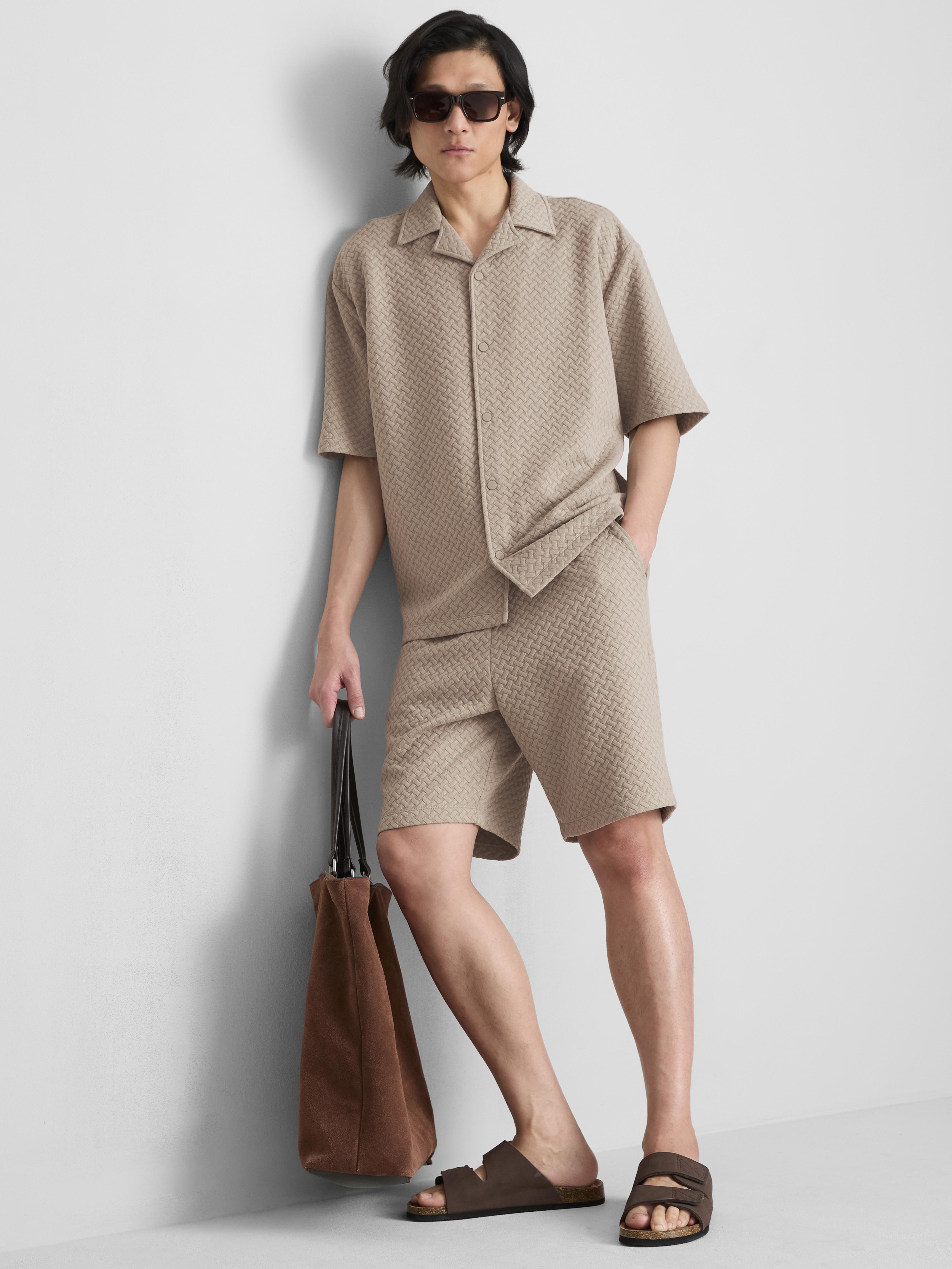 Chemise texturée à manches longues The Edit