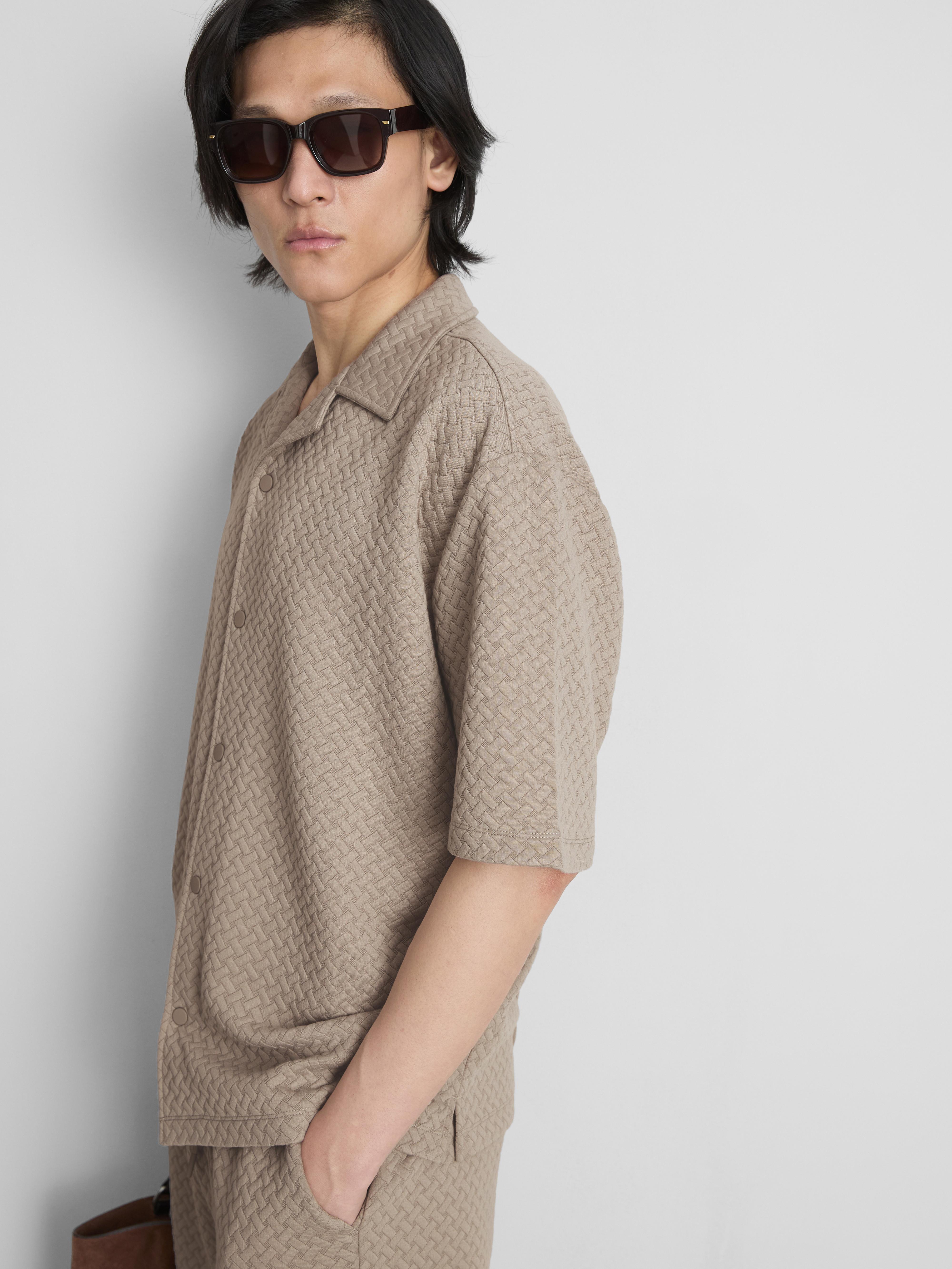 Chemise texturée à manches longues The Edit