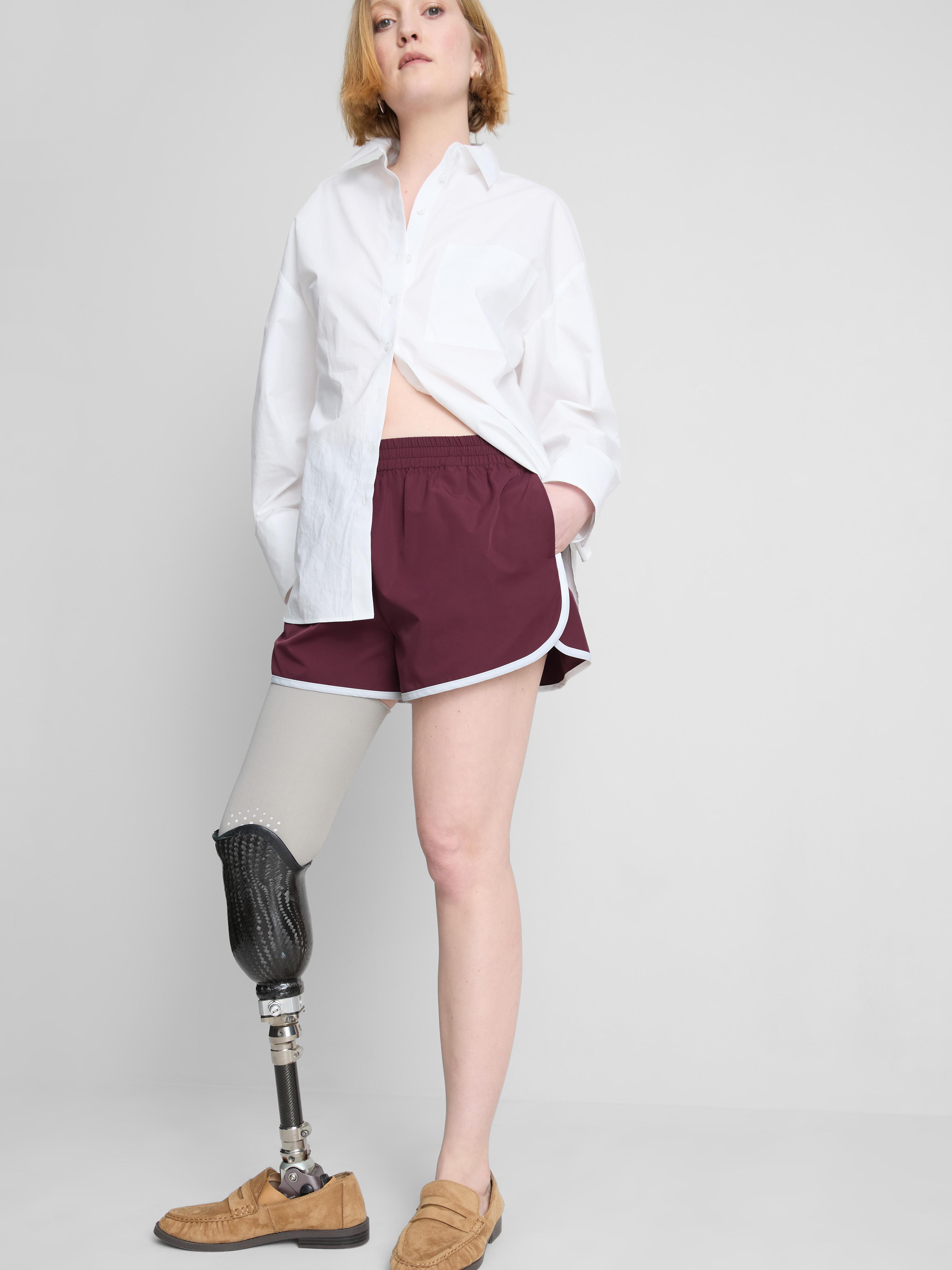 Contrast Trim Running Shorts