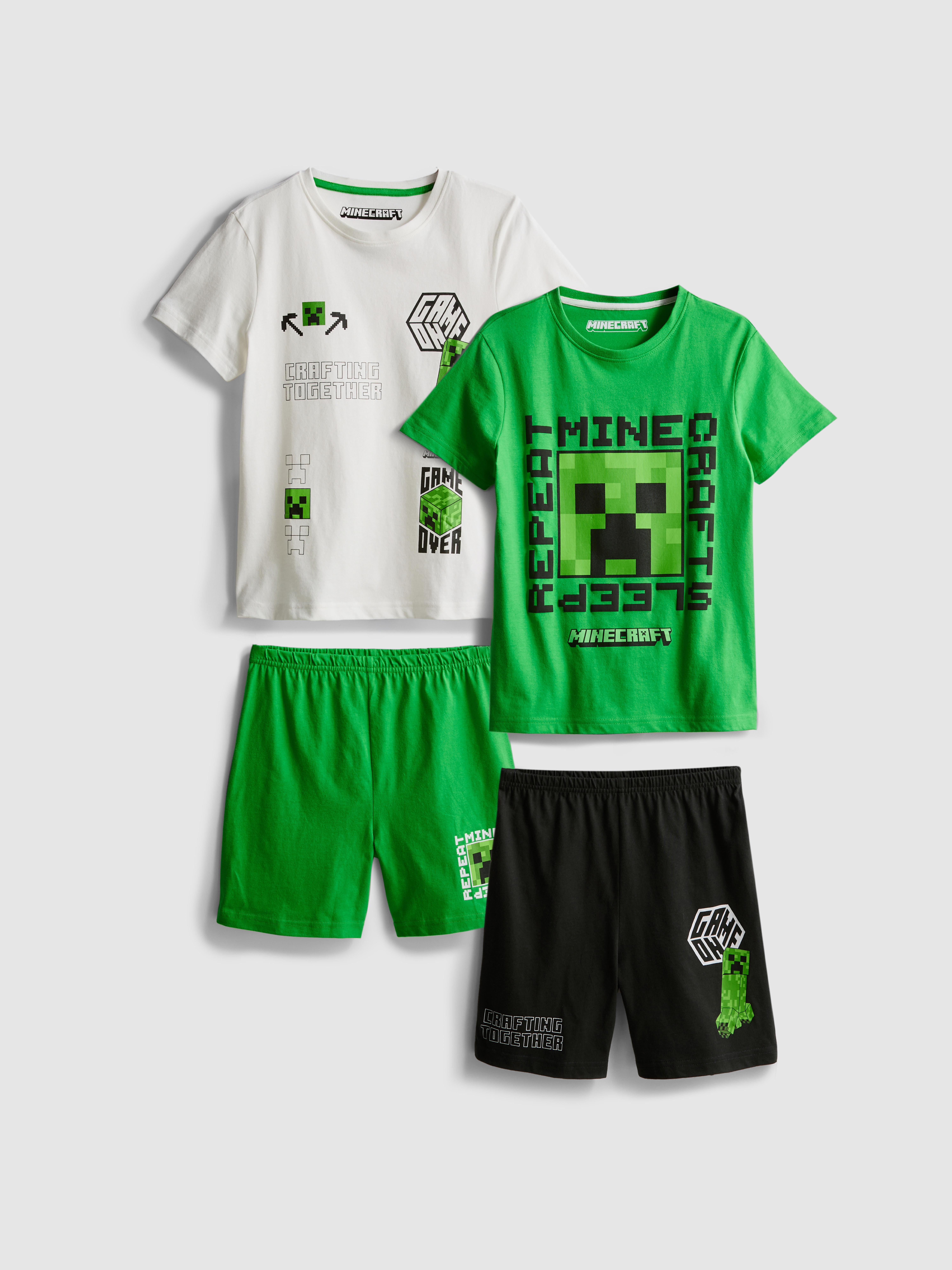 5-15yrs | 2pk Minecraft Short Pyjamas