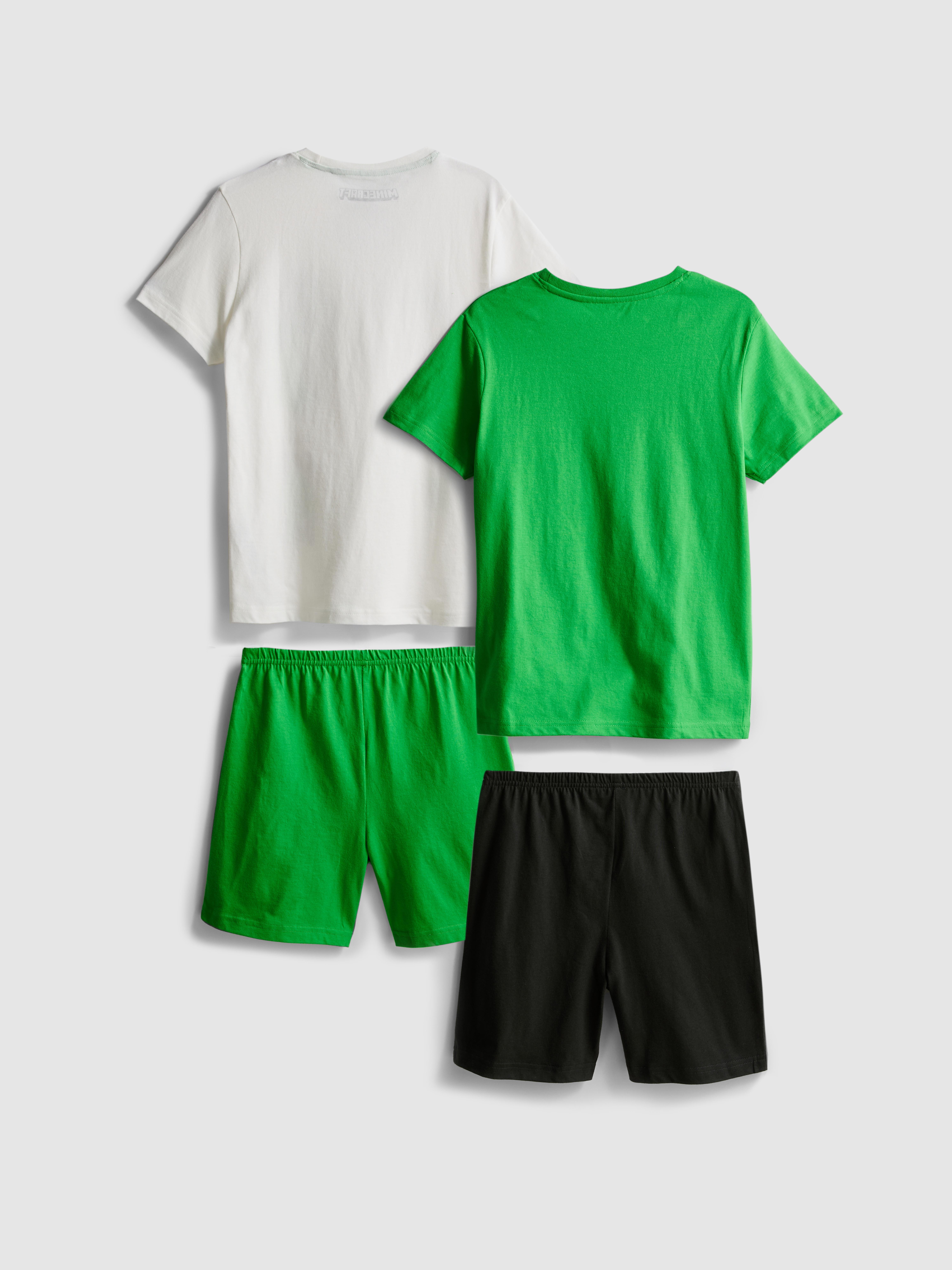 5–15 ans | Lot de 2 pyjamas short Minecraft