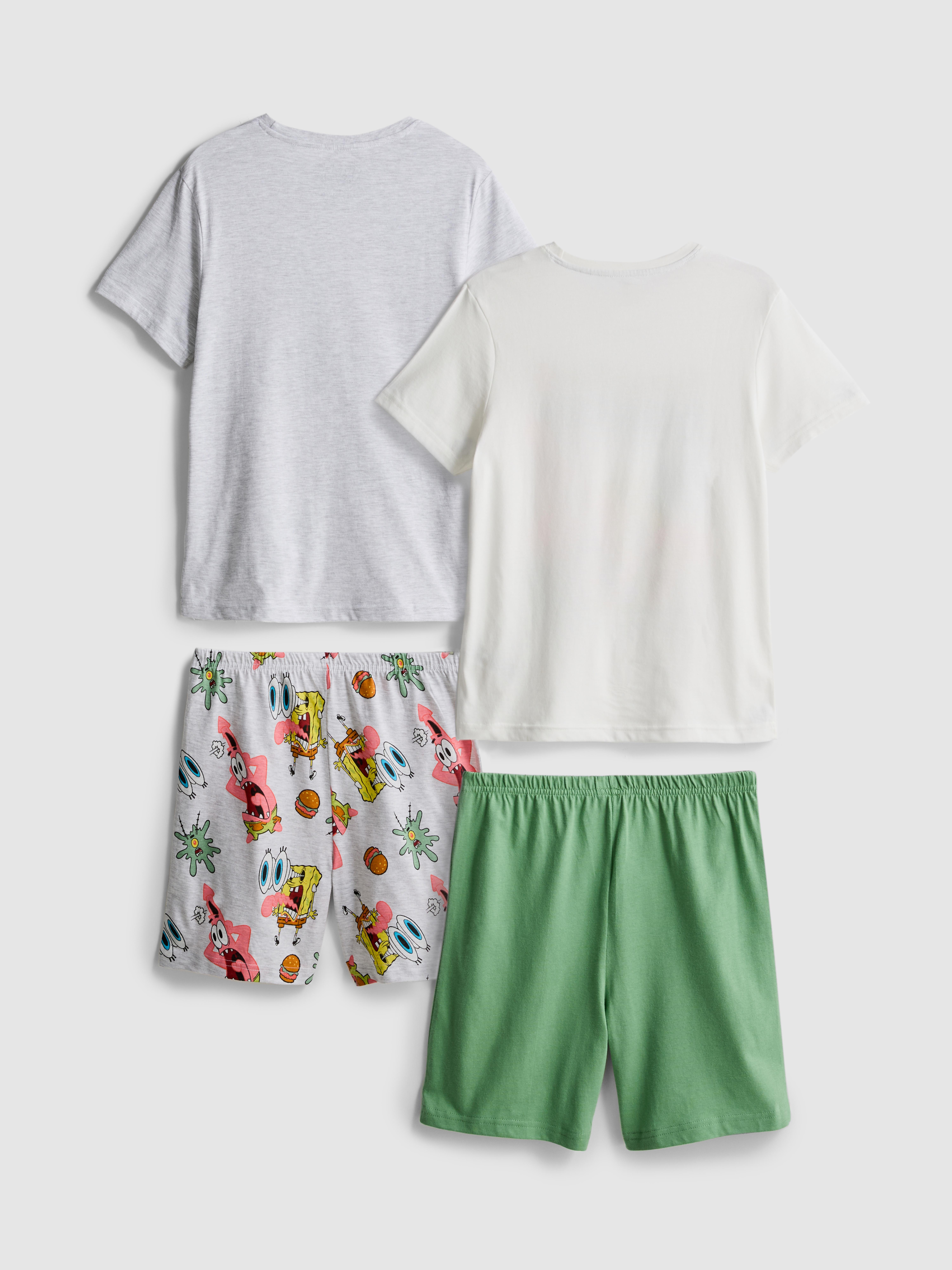 7-15yrs | 2pk SpongeBob SquarePants Short Pyjamas