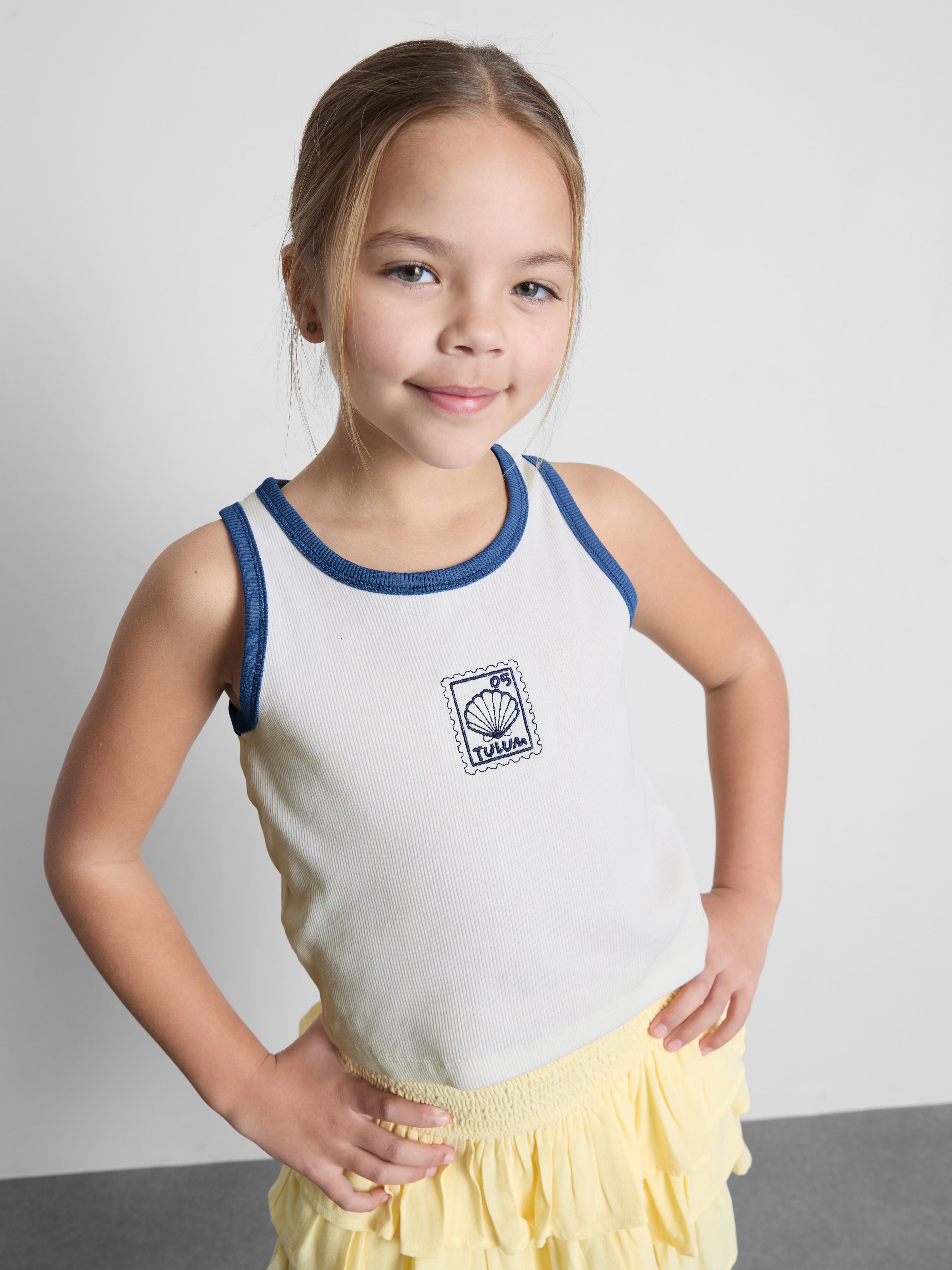 7 – 15 rokov | Vyšívané rebrované tielko