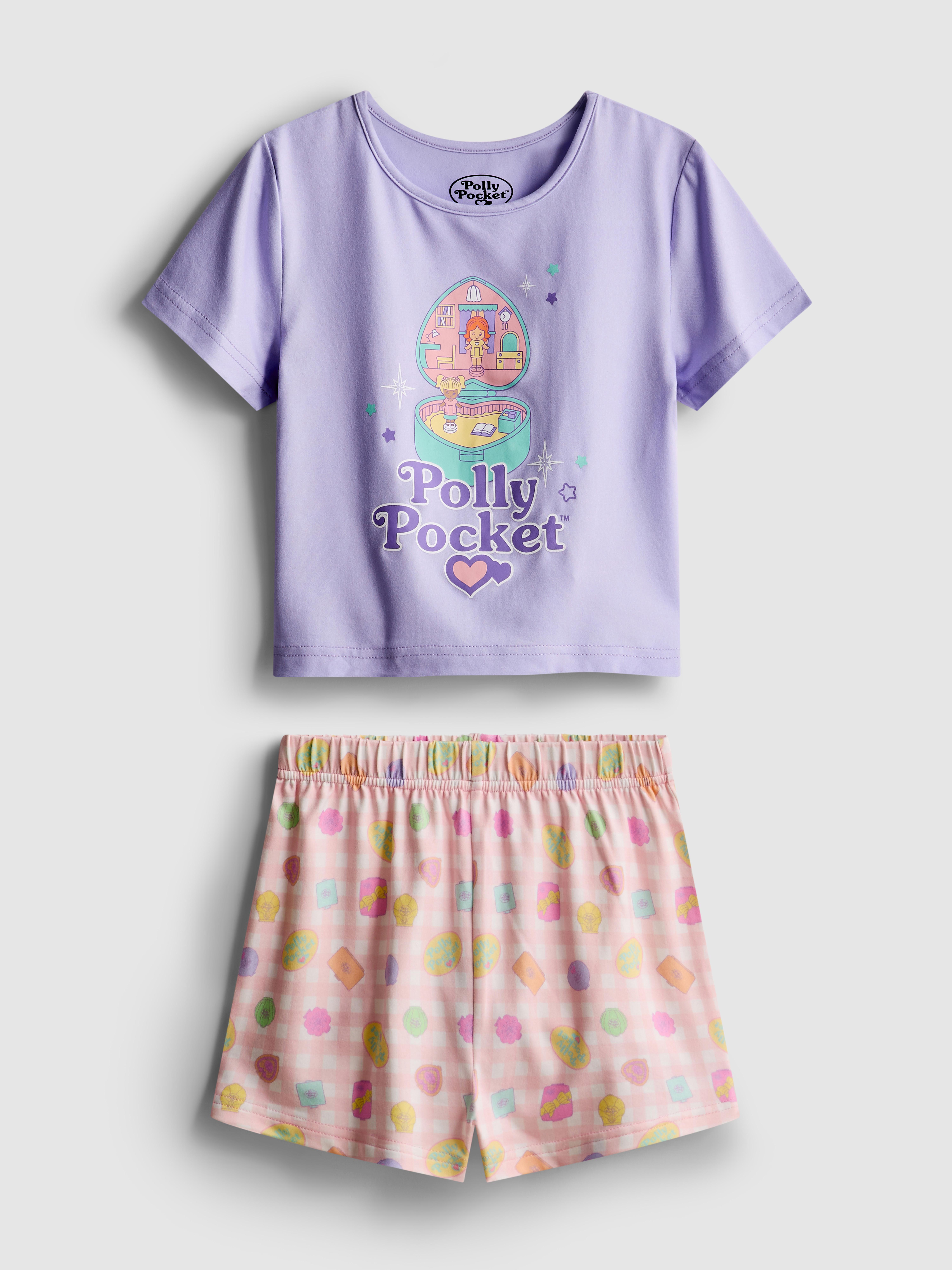 1,5-8 anos | Pijama curto Polly Pocket