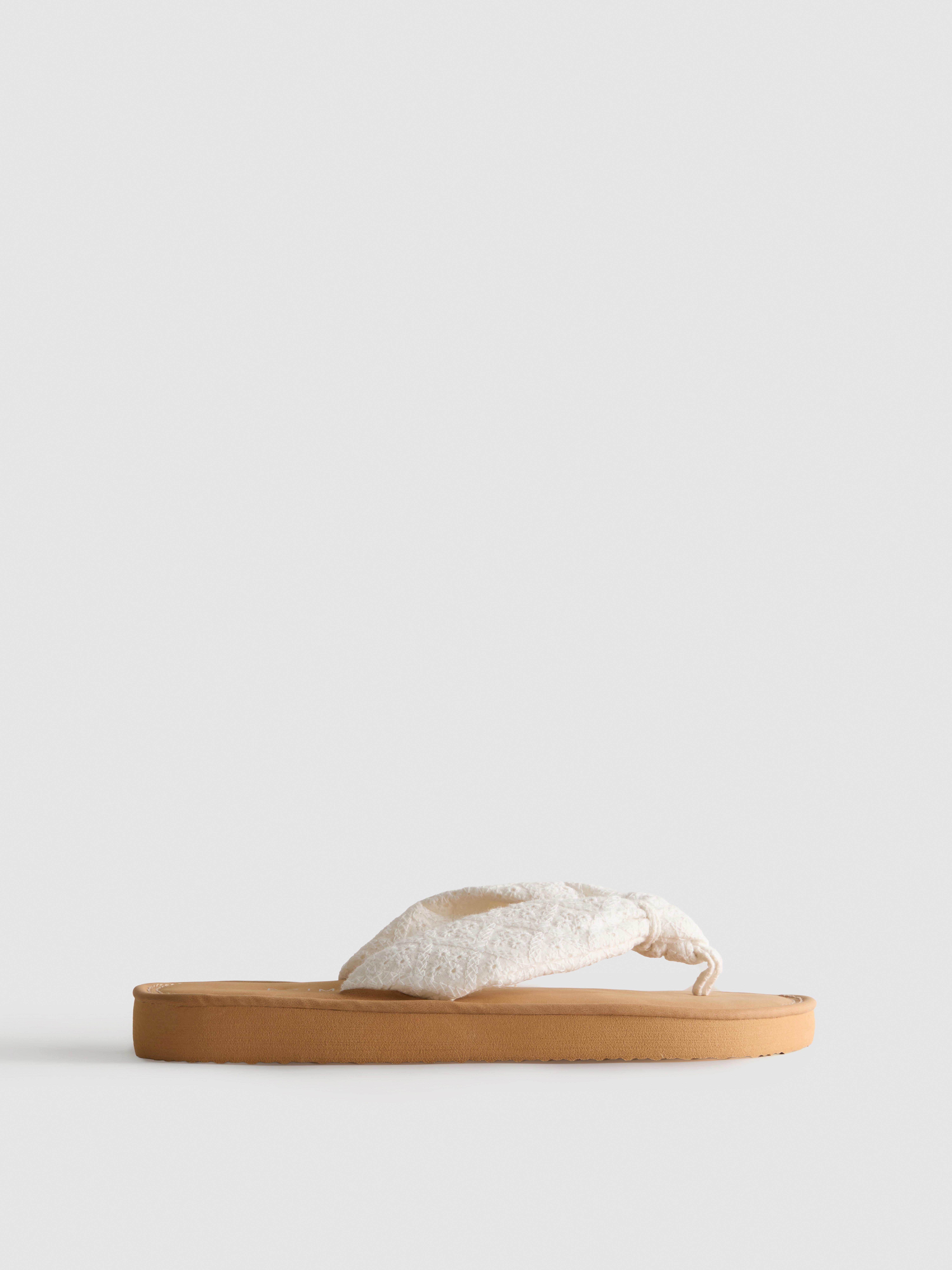 Knot-Detail Thong Sandals