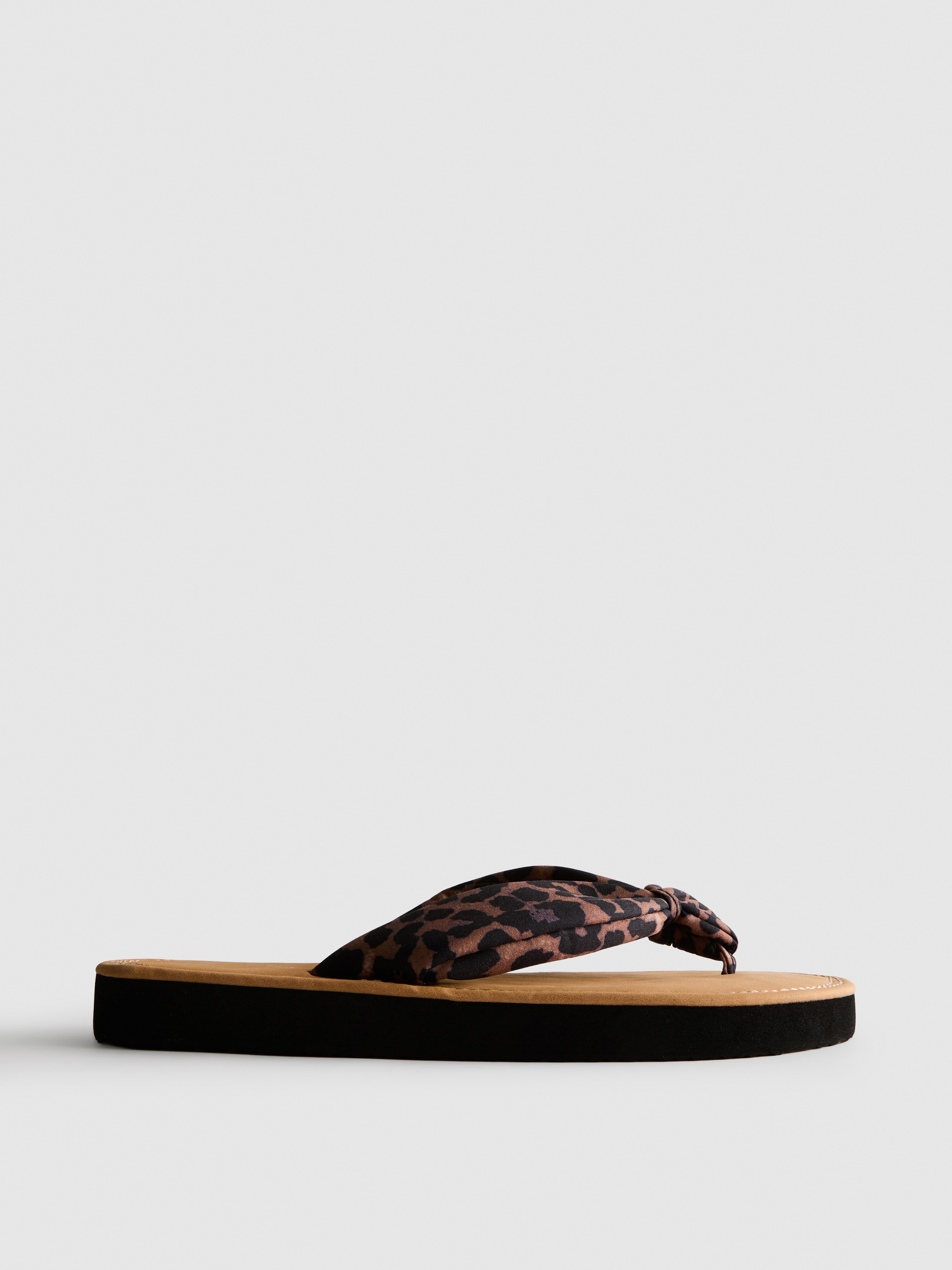 Knot-Detail Thong Sandals Multi