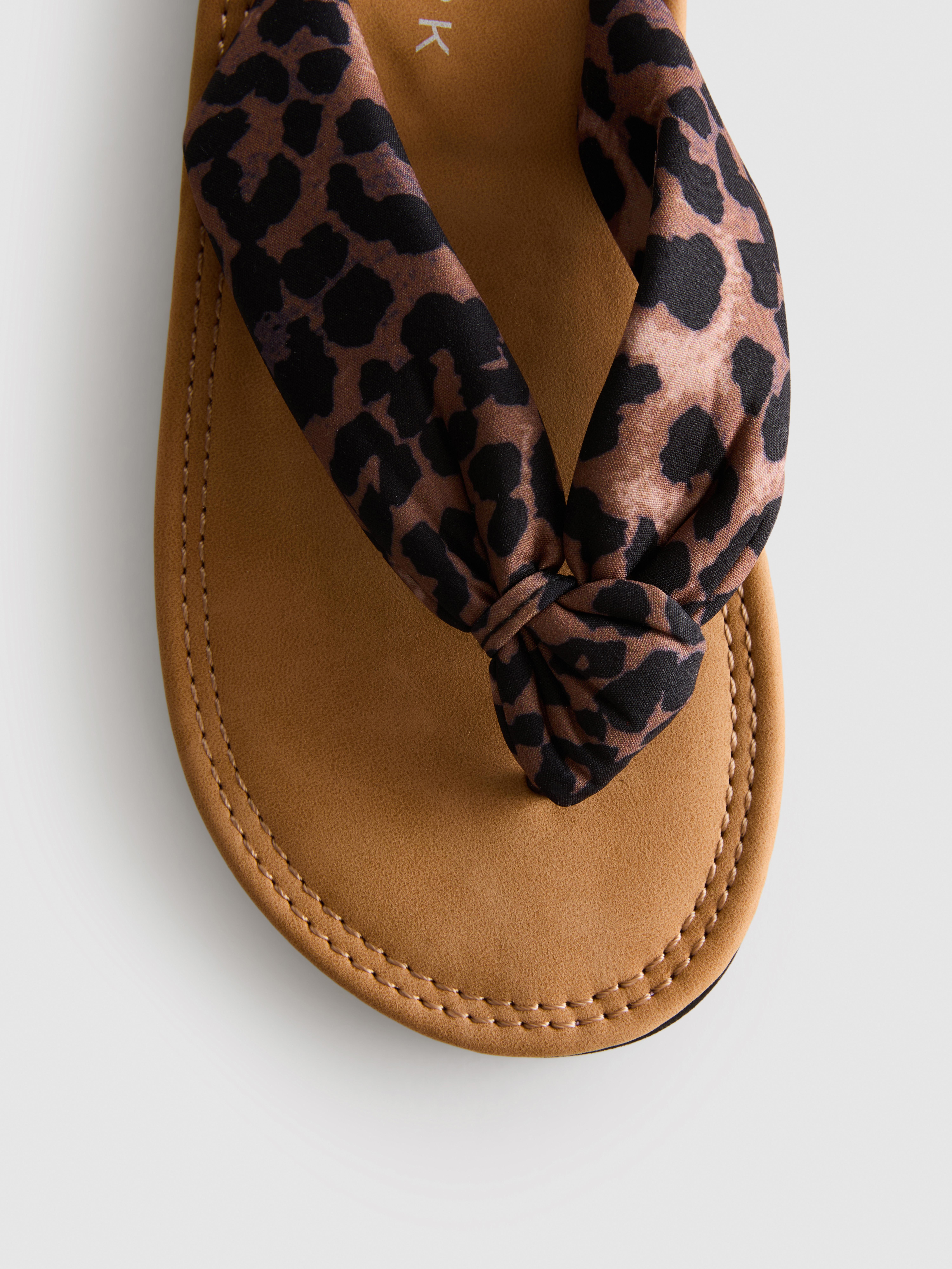 Knot-Detail Thong Sandals