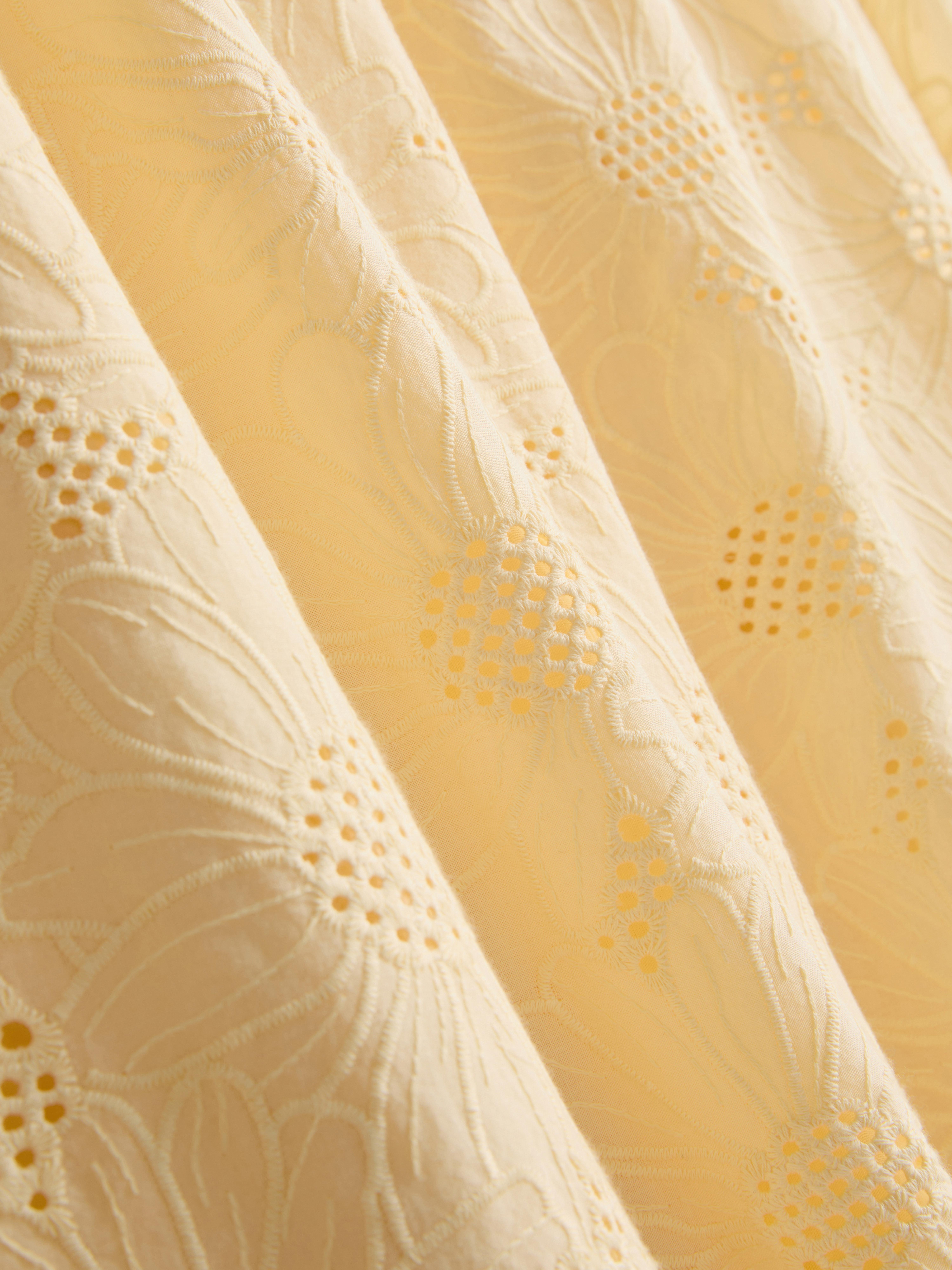 Cotton Broderie Maxi Skirt
