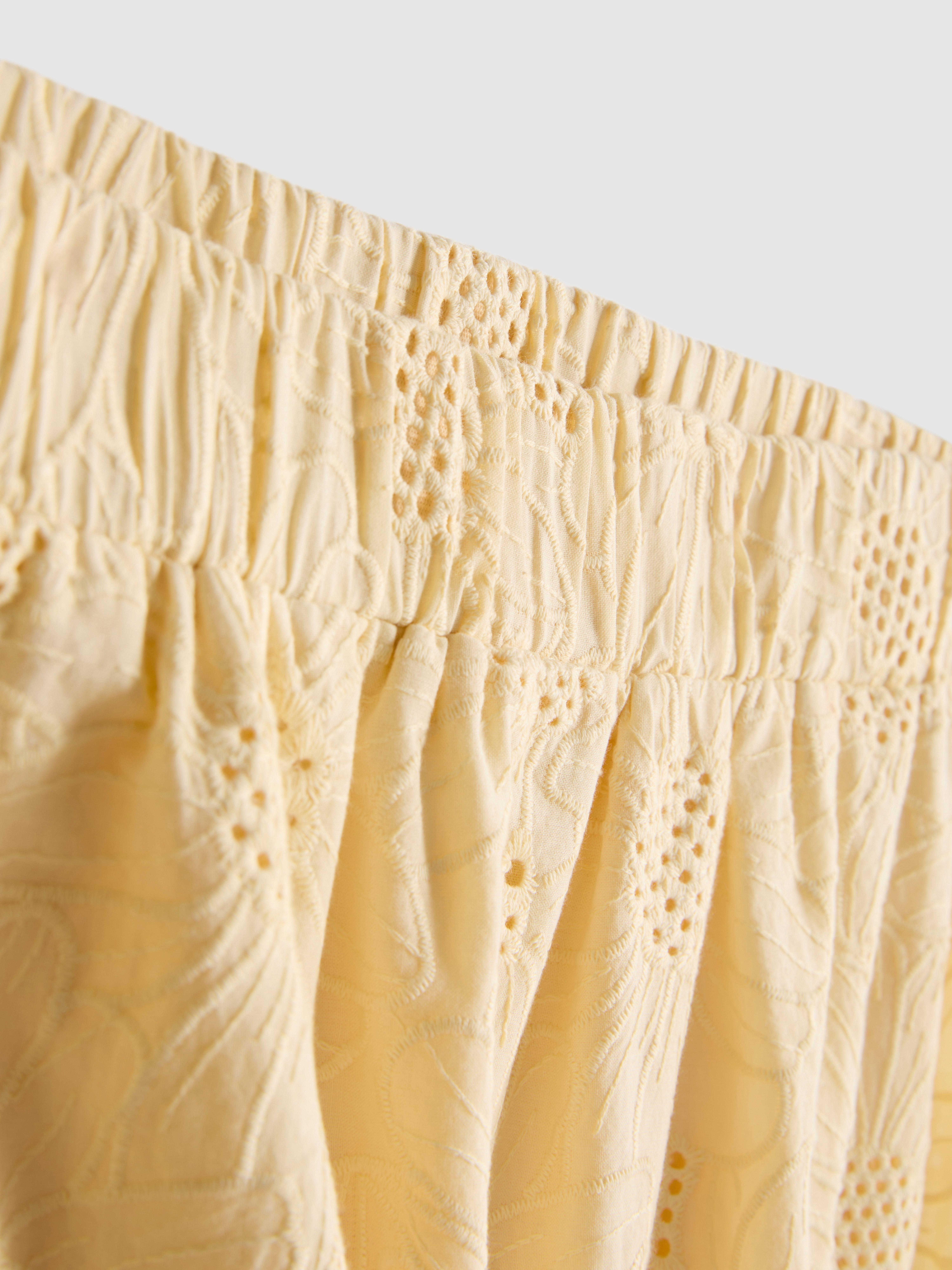 Cotton Broderie Maxi Skirt