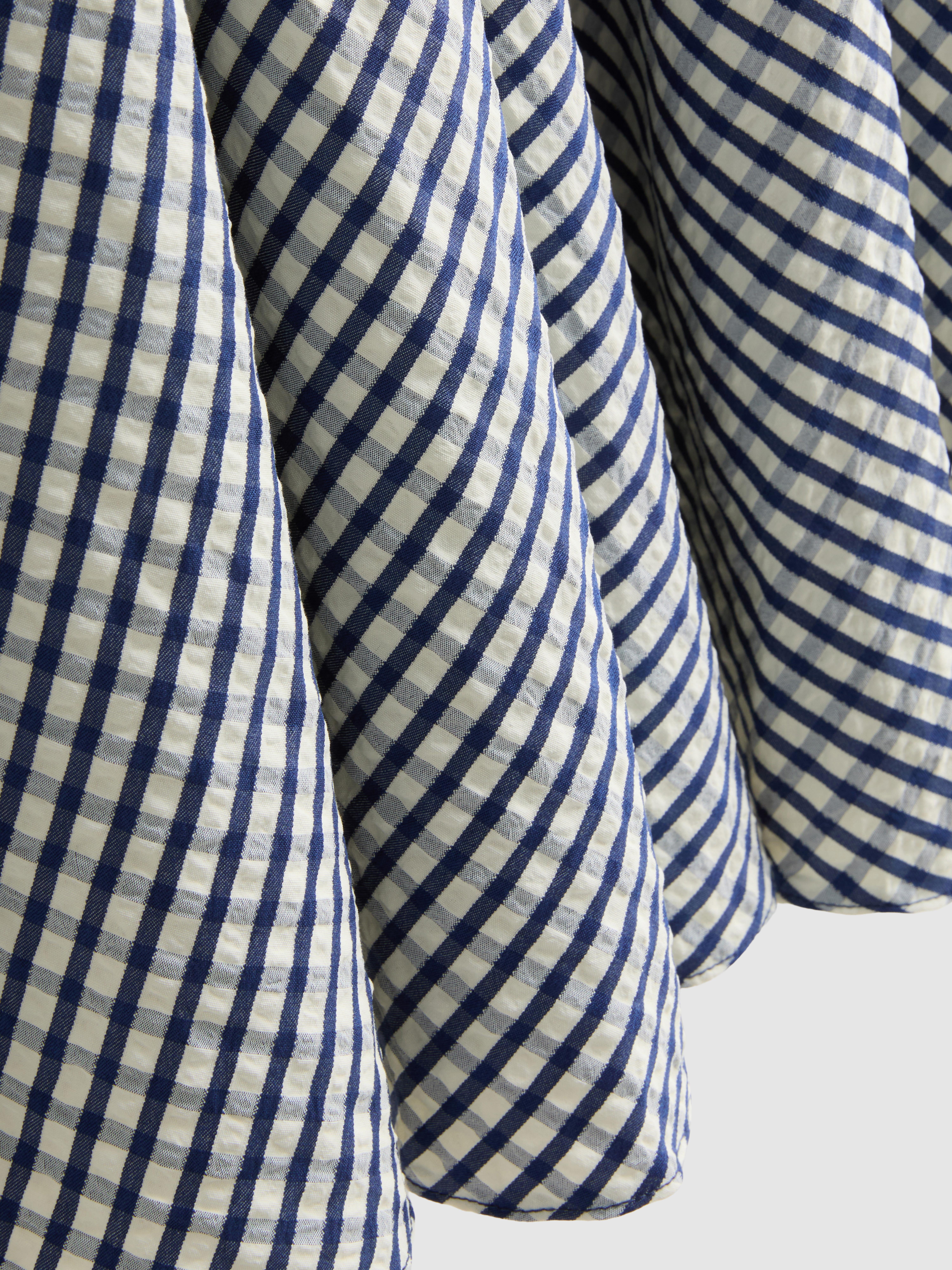 blue gingham corset dress THE ELSA in Blue Gingham – Petite Chérie main image 0