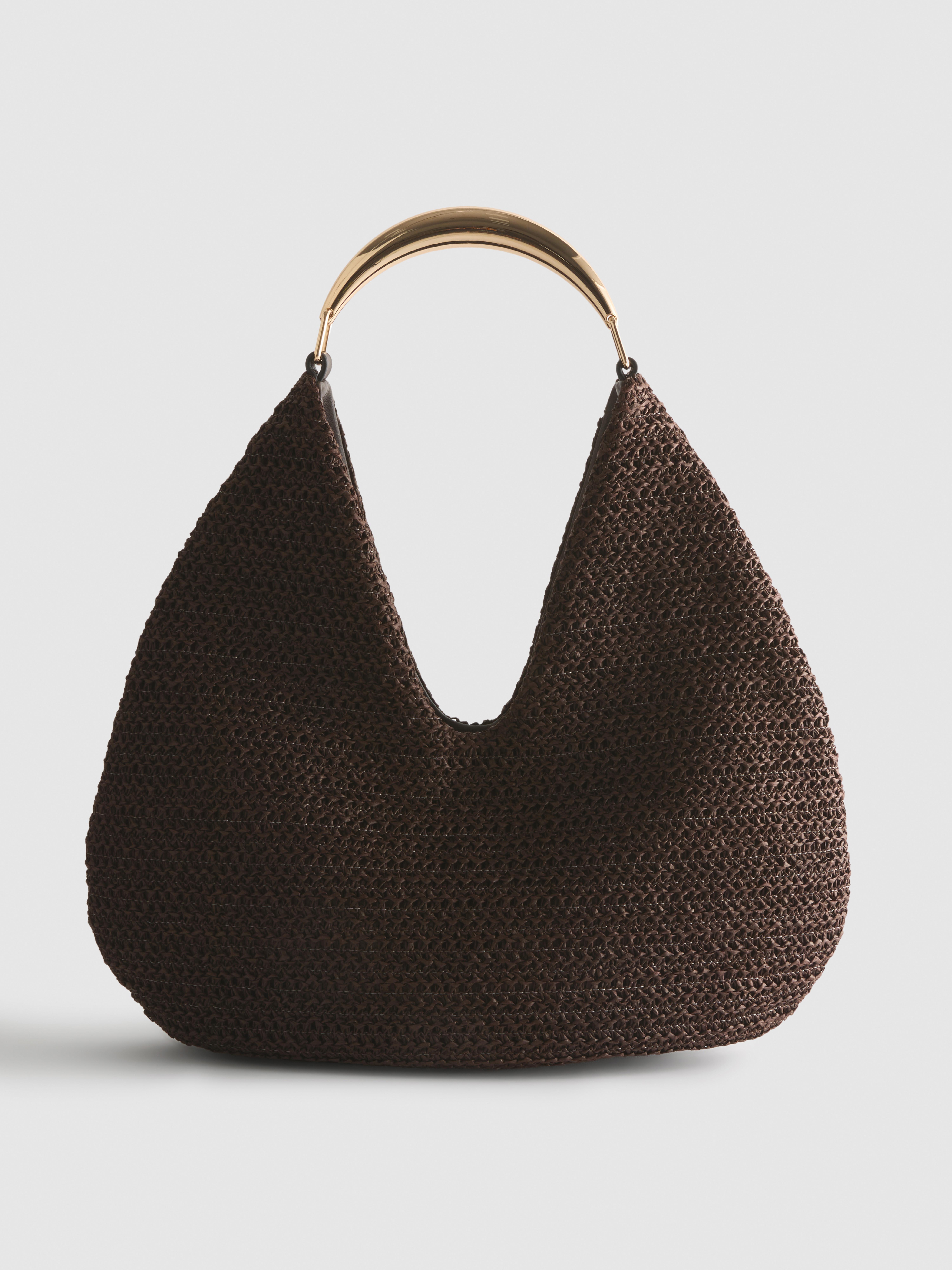 Sac rond en paille Paula Echevarría