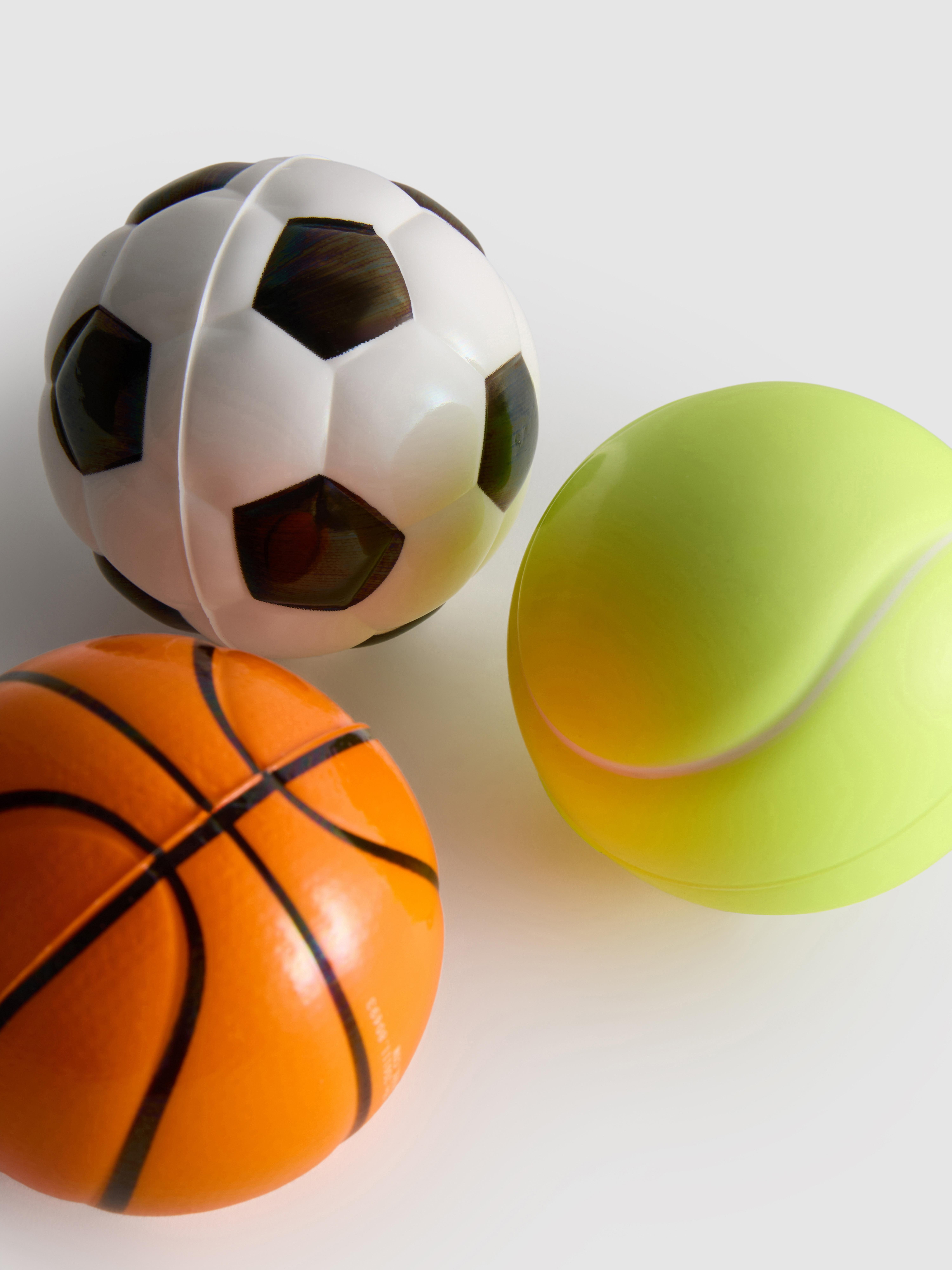 Confezione da 3 palline rimbalzanti sportive