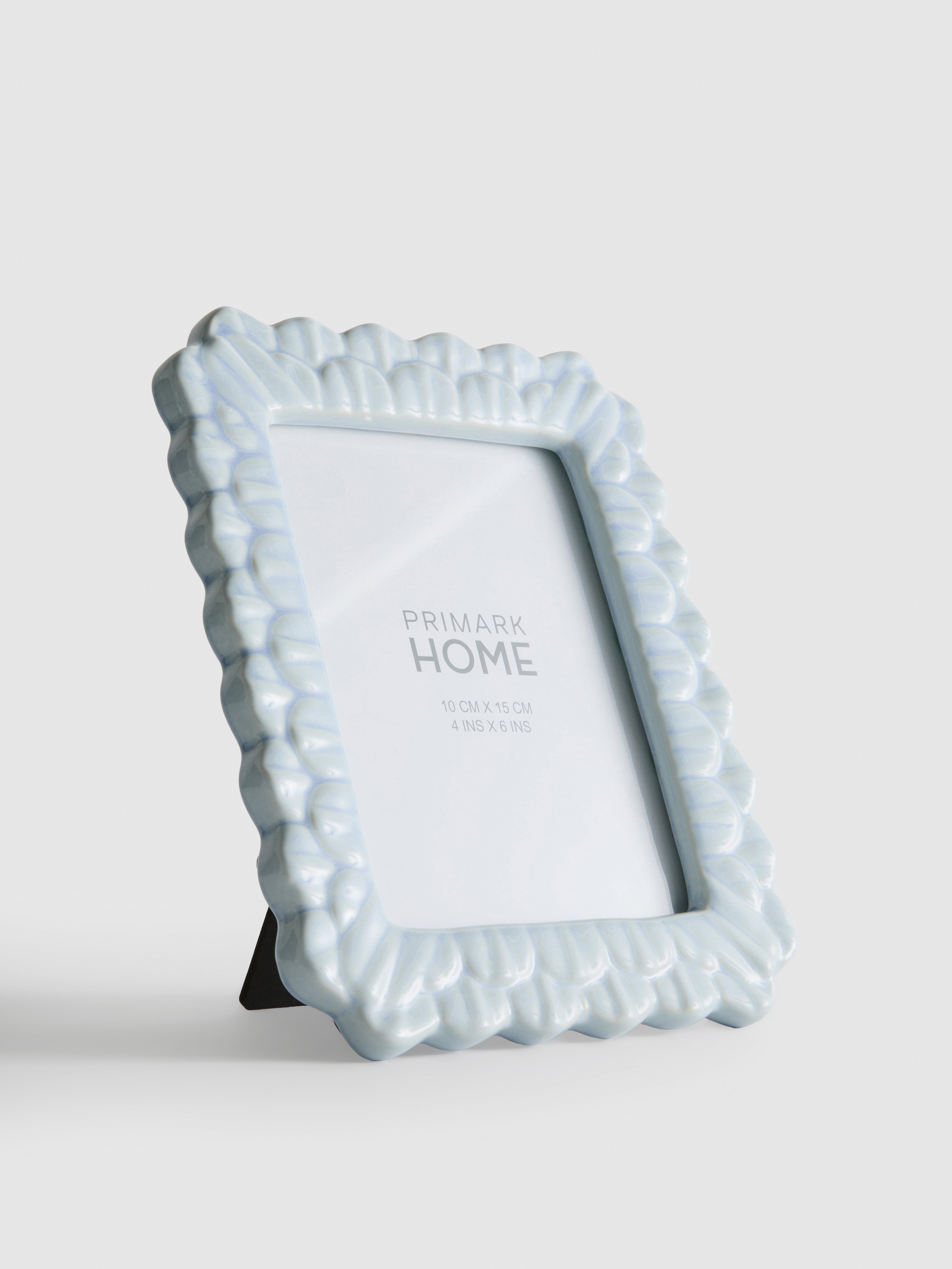 Ceramic Scalloped Picture frame | 10x15cm (6x6in)