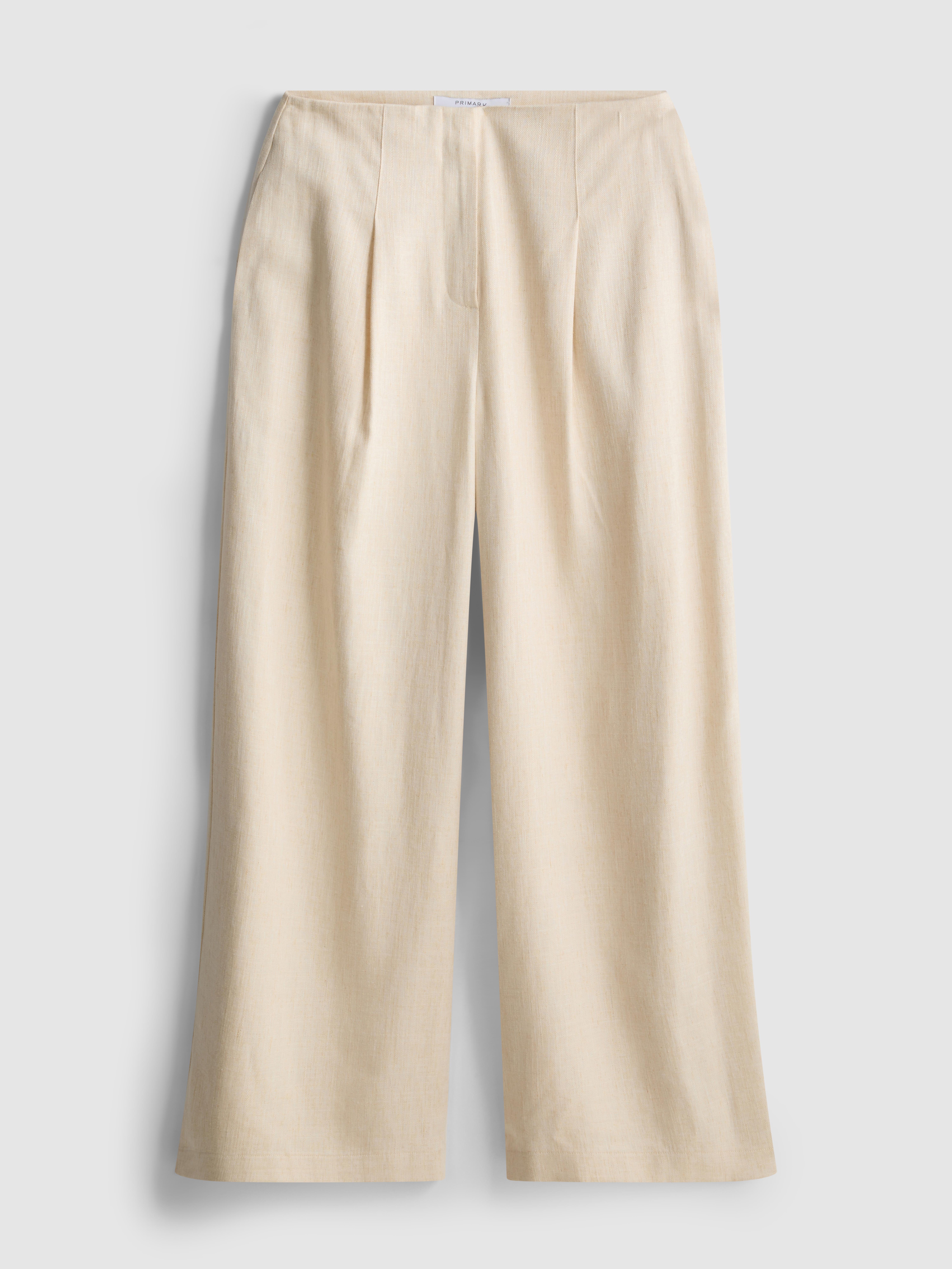 Pantaloni larghi strutturati e pieghettati