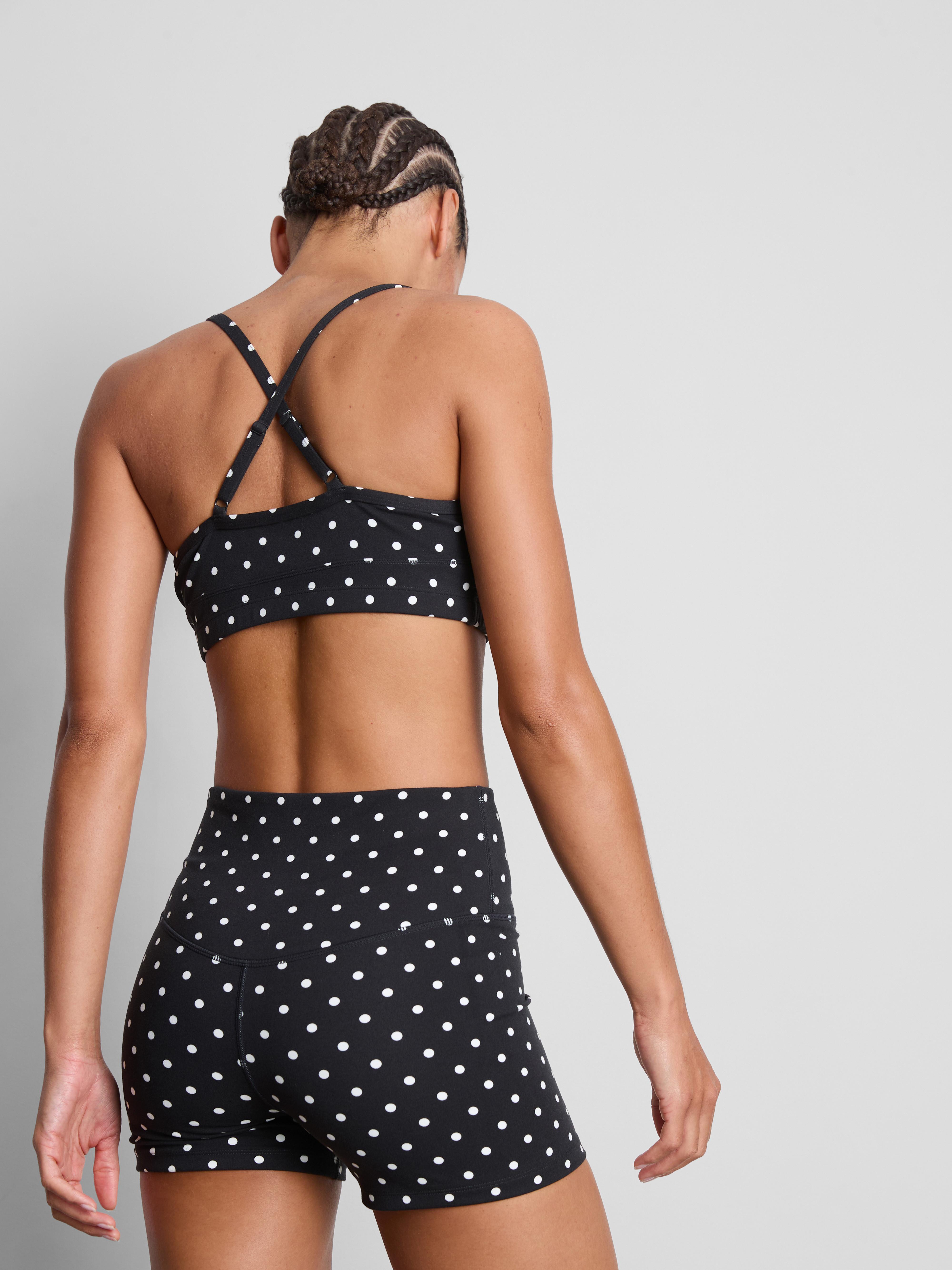 High Waisted Polka Dot Yoga Shorts