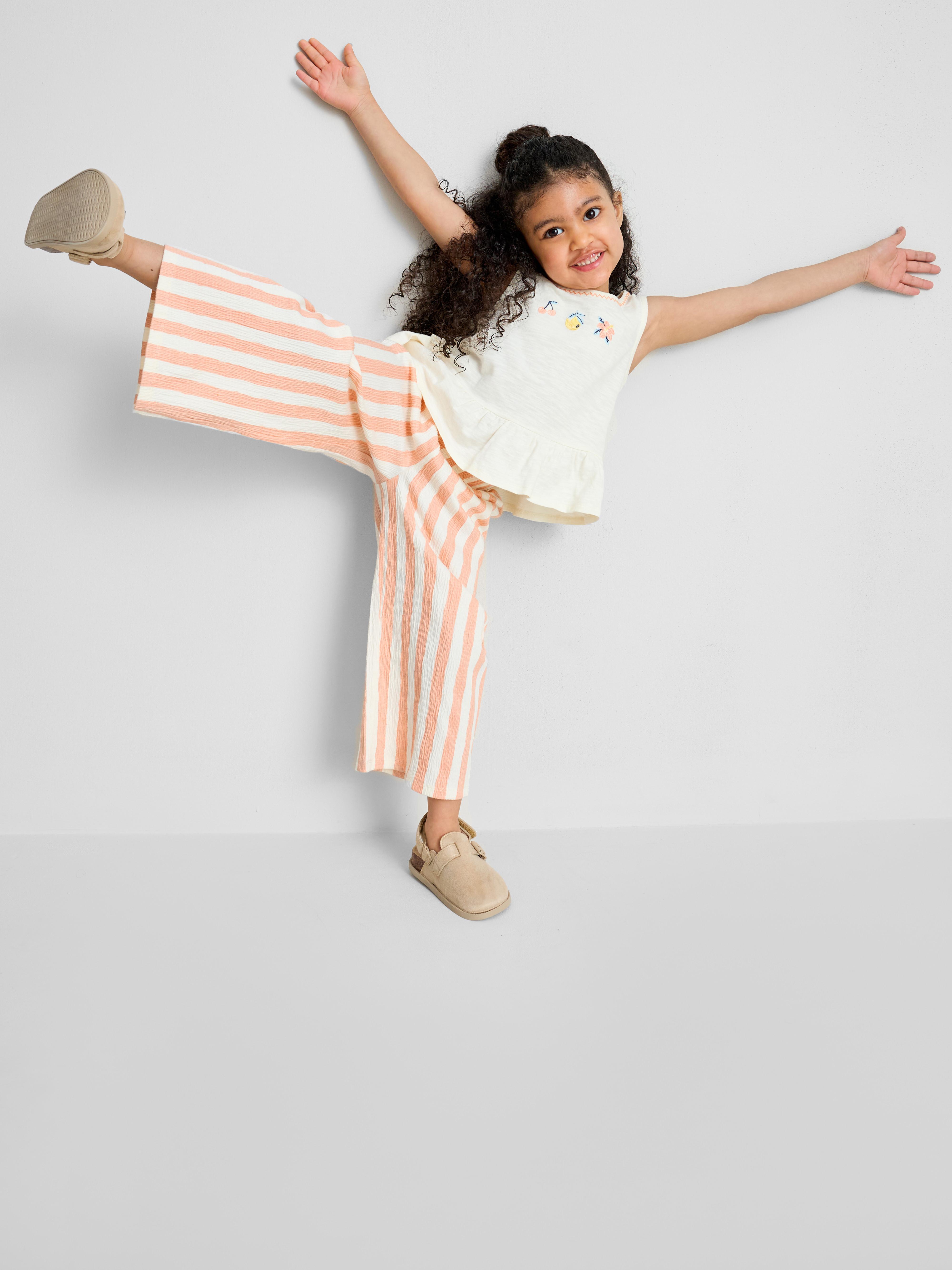 1,5-8 jr | Set van geborduurde peplumtop en broek