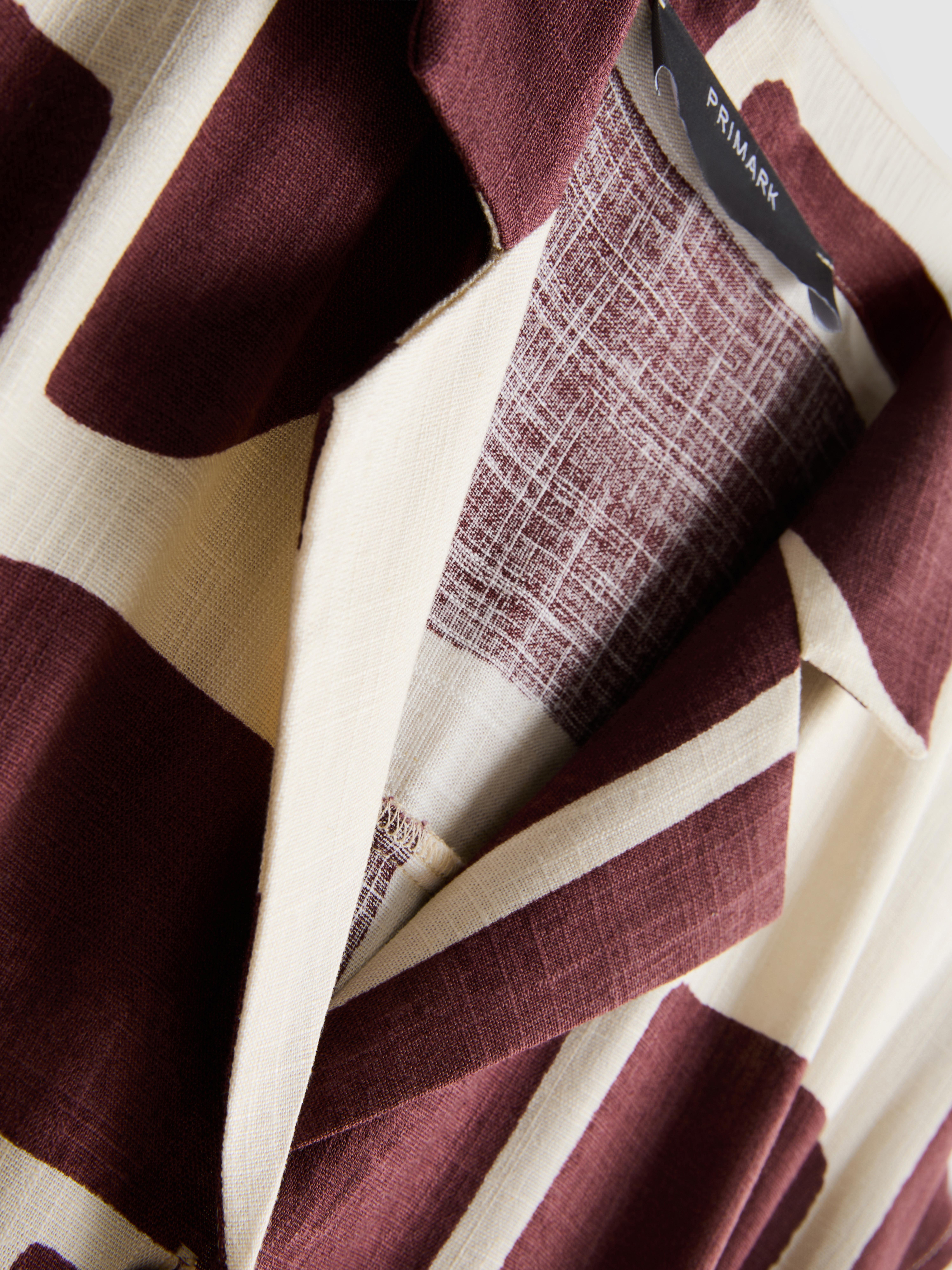 Women's Maroon Short Sleeve Midi Shirt Dress | Primark