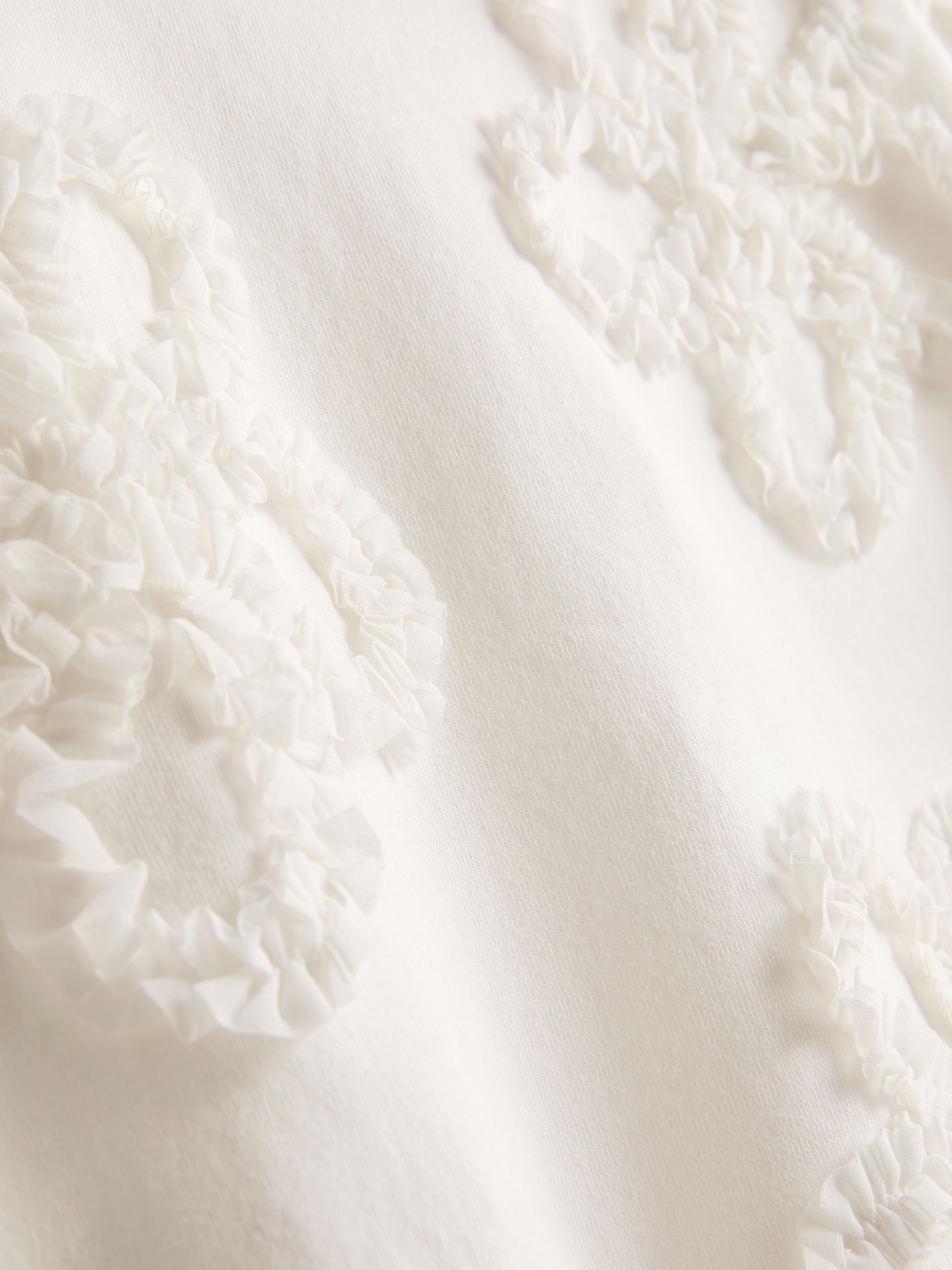 1.5-8yrs | Floral Chiffon Appliqué T-Shirt