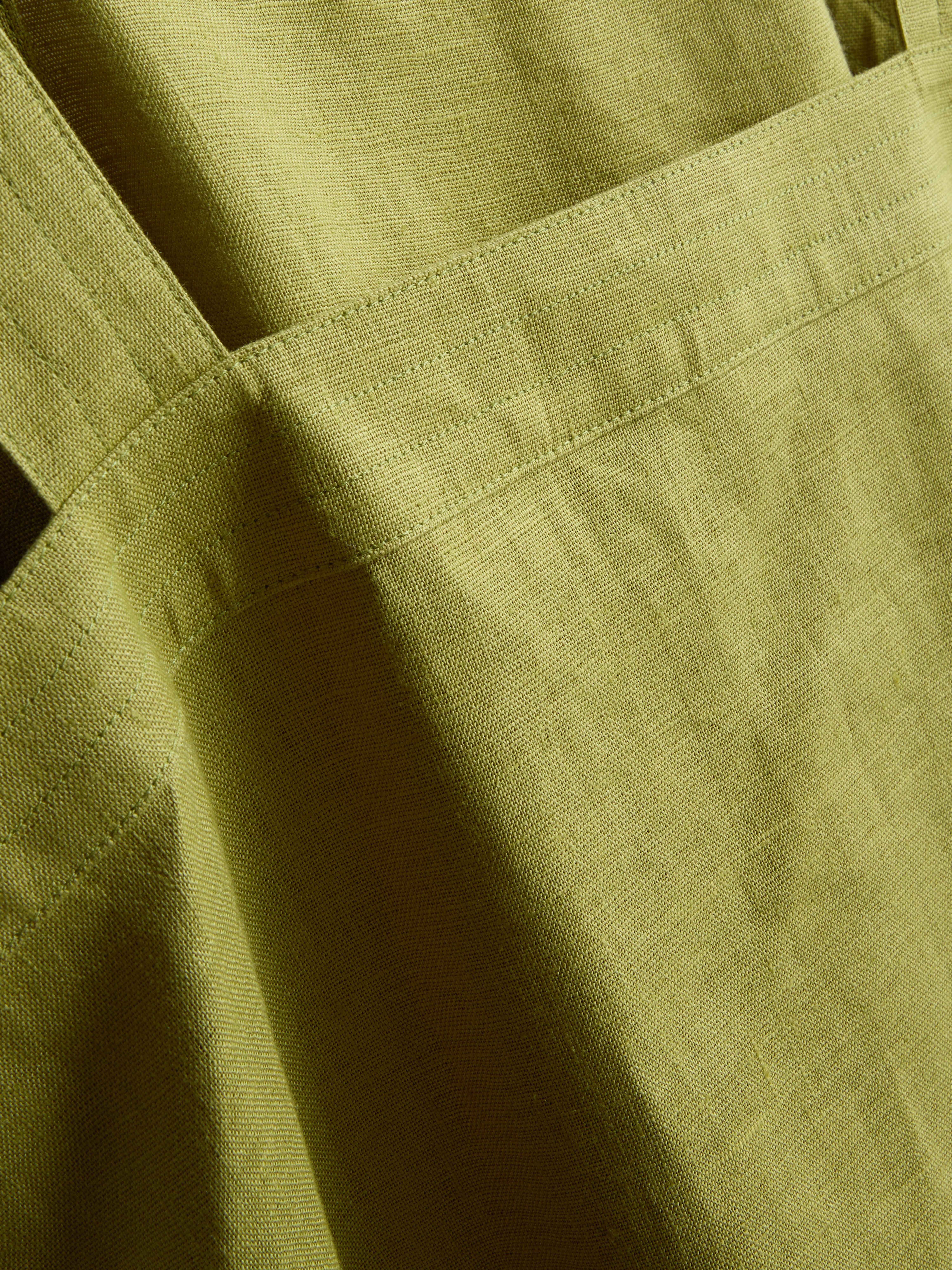 The Edit A-Line Wide-Strap Linen Top