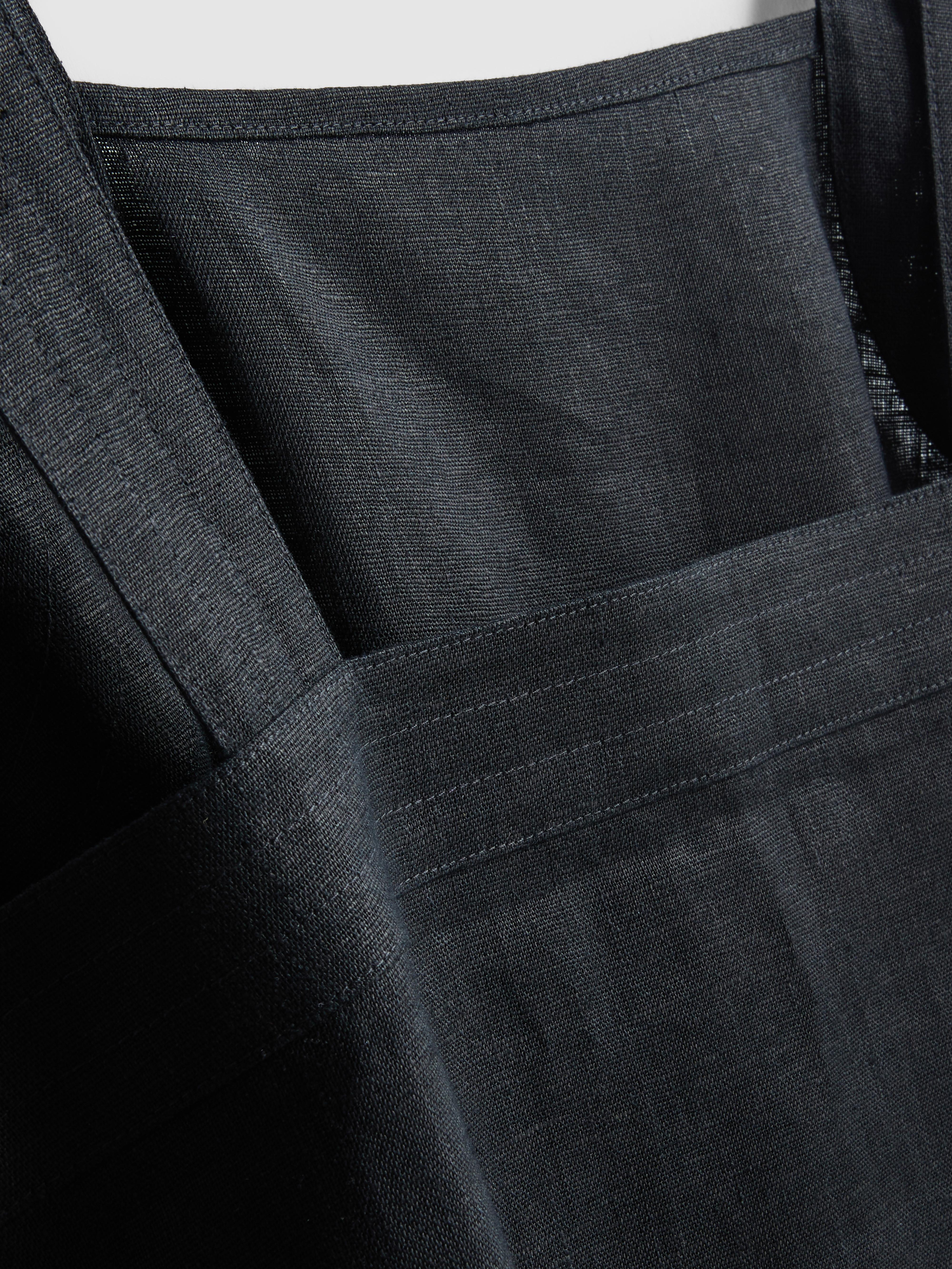 The Edit A-Line Wide Strap Linen Top