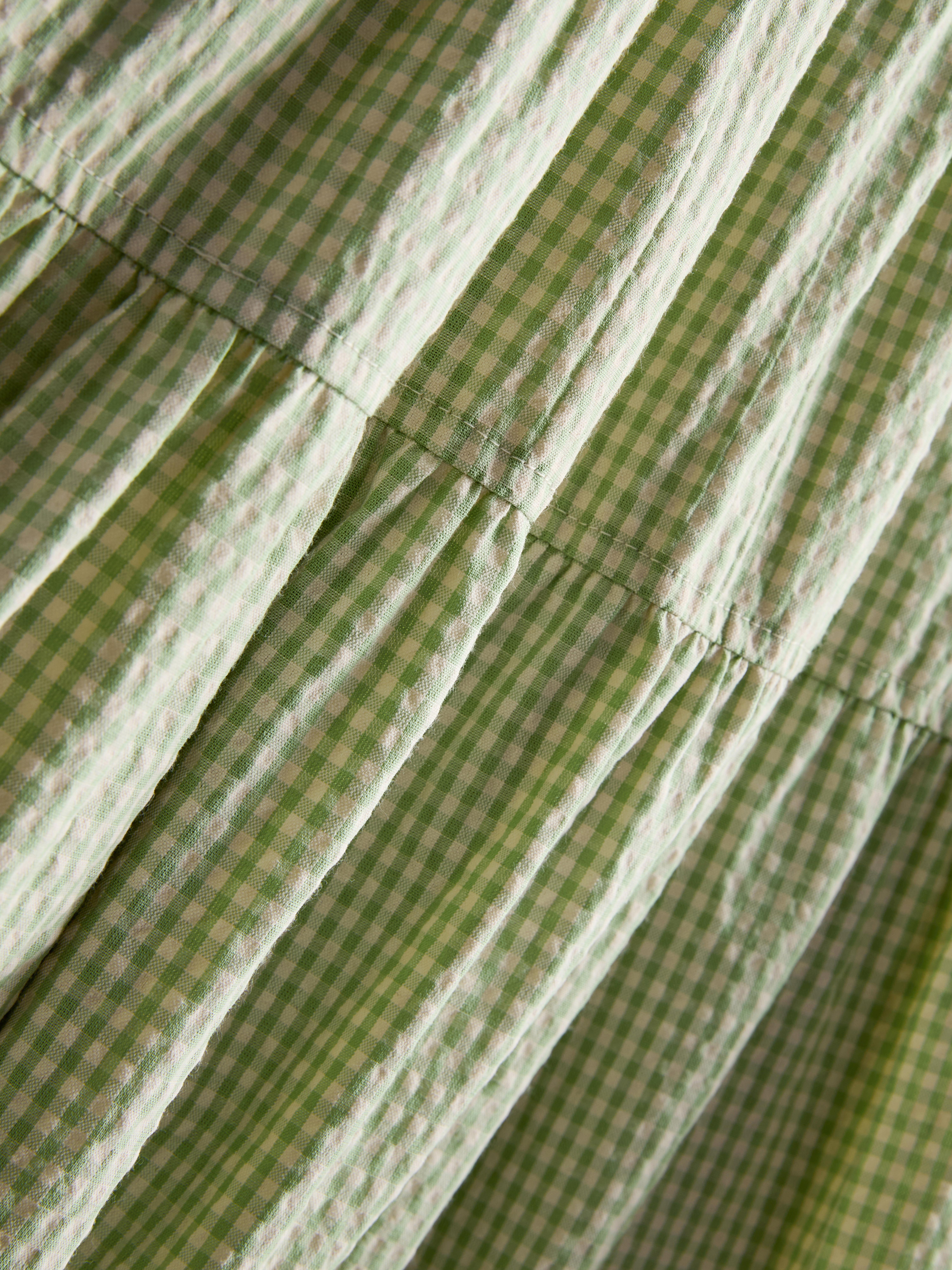 Stacey Solomon Tiered Gingham Midi Dress