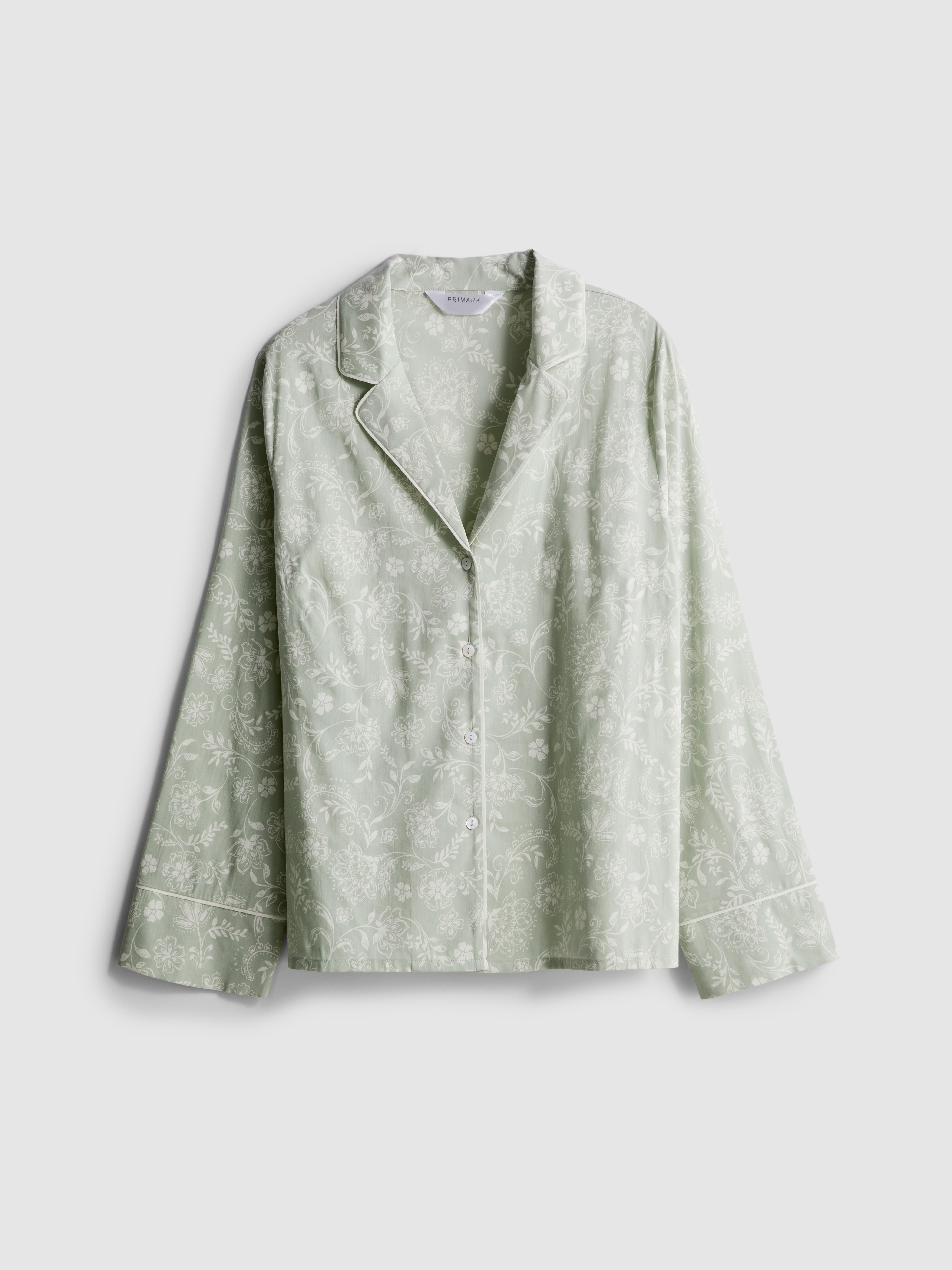 Pure Cotton Floral Pajama Shirt