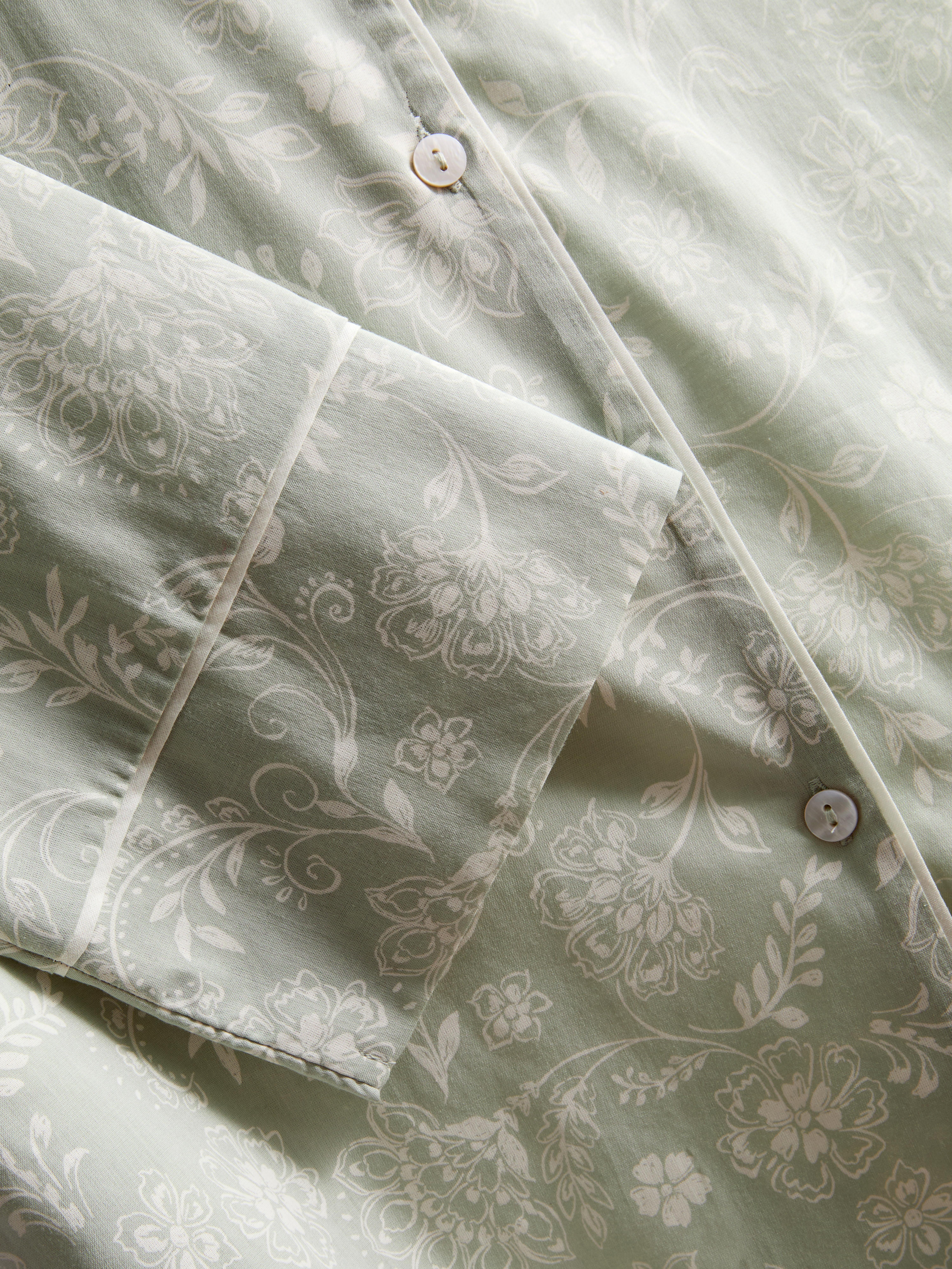 Pure Cotton Floral Pajama Shirt