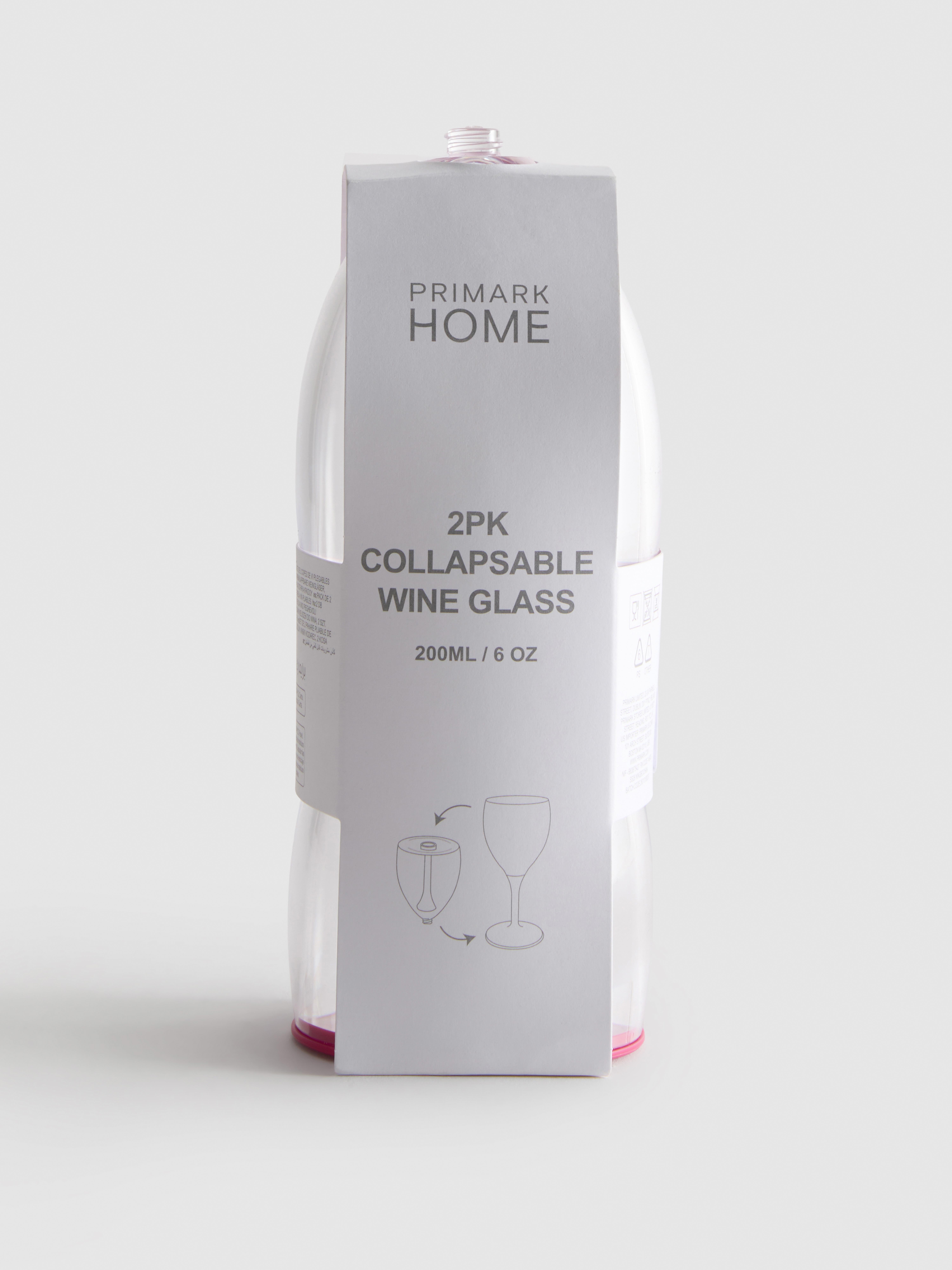 2 pahare pliabile pentru vin