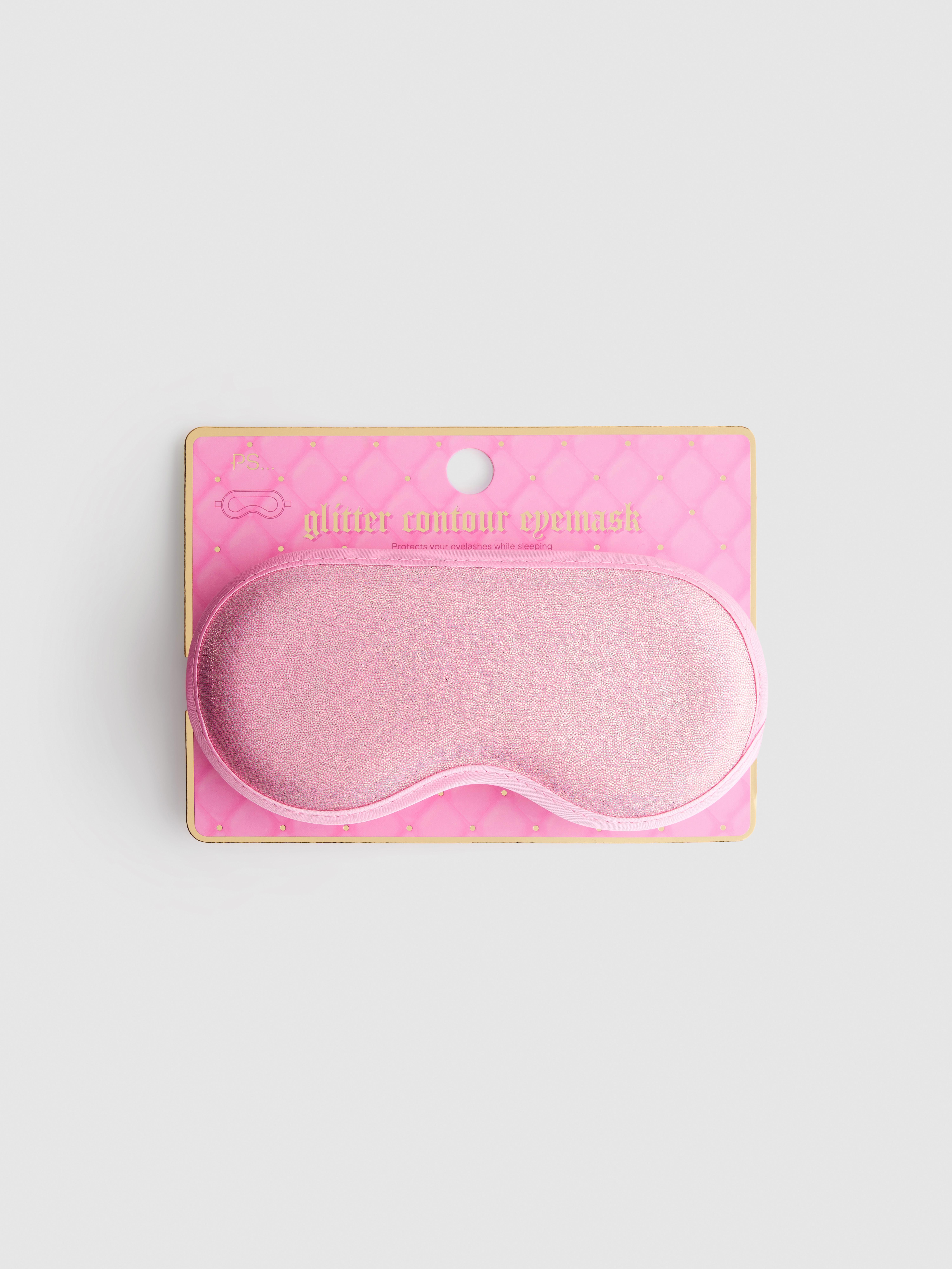 PS... Ergonomische Schlafmaske mit Glitzer
