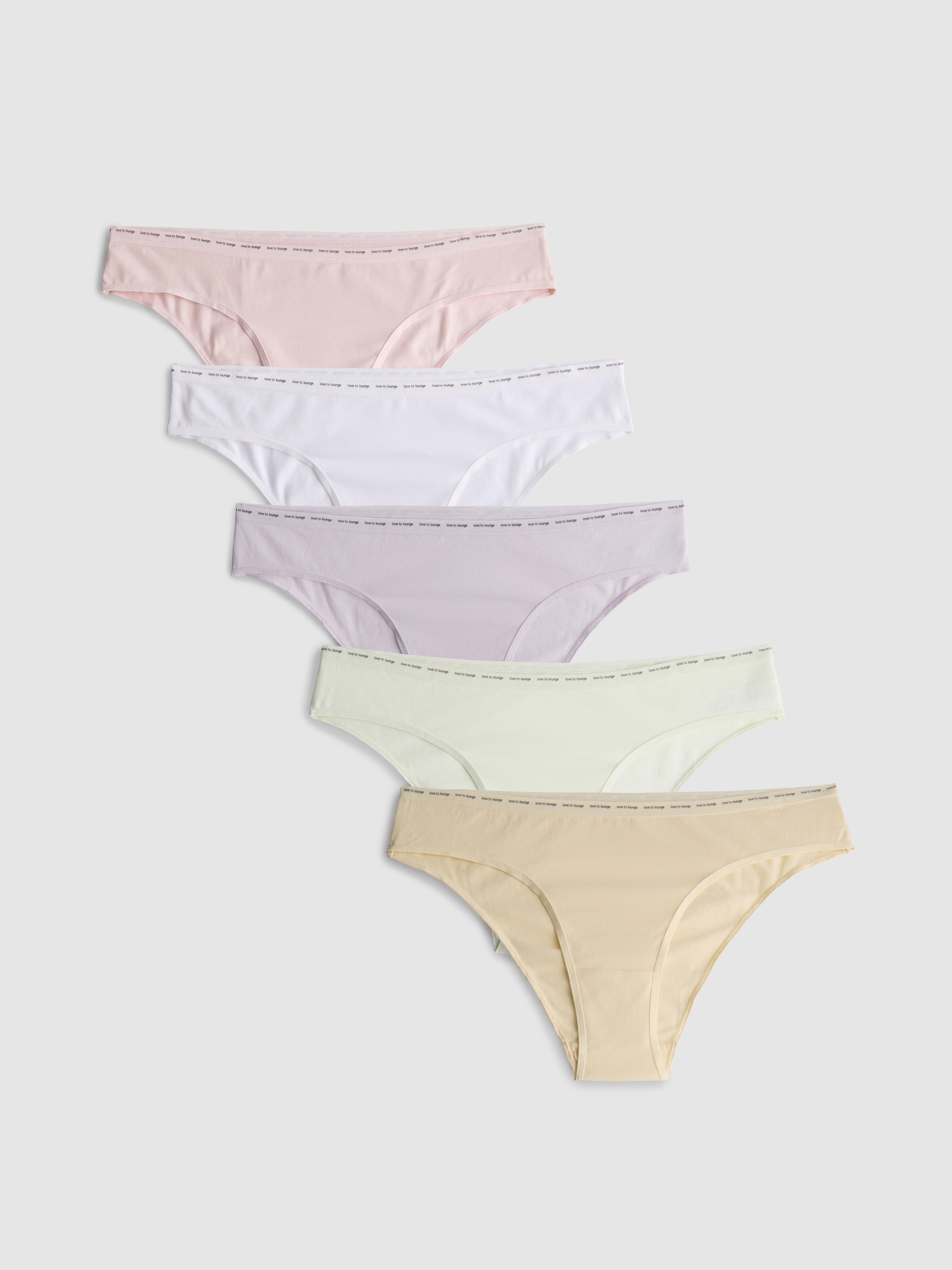 Pack de 5 braguitas brasileñas «Love To Lounge»