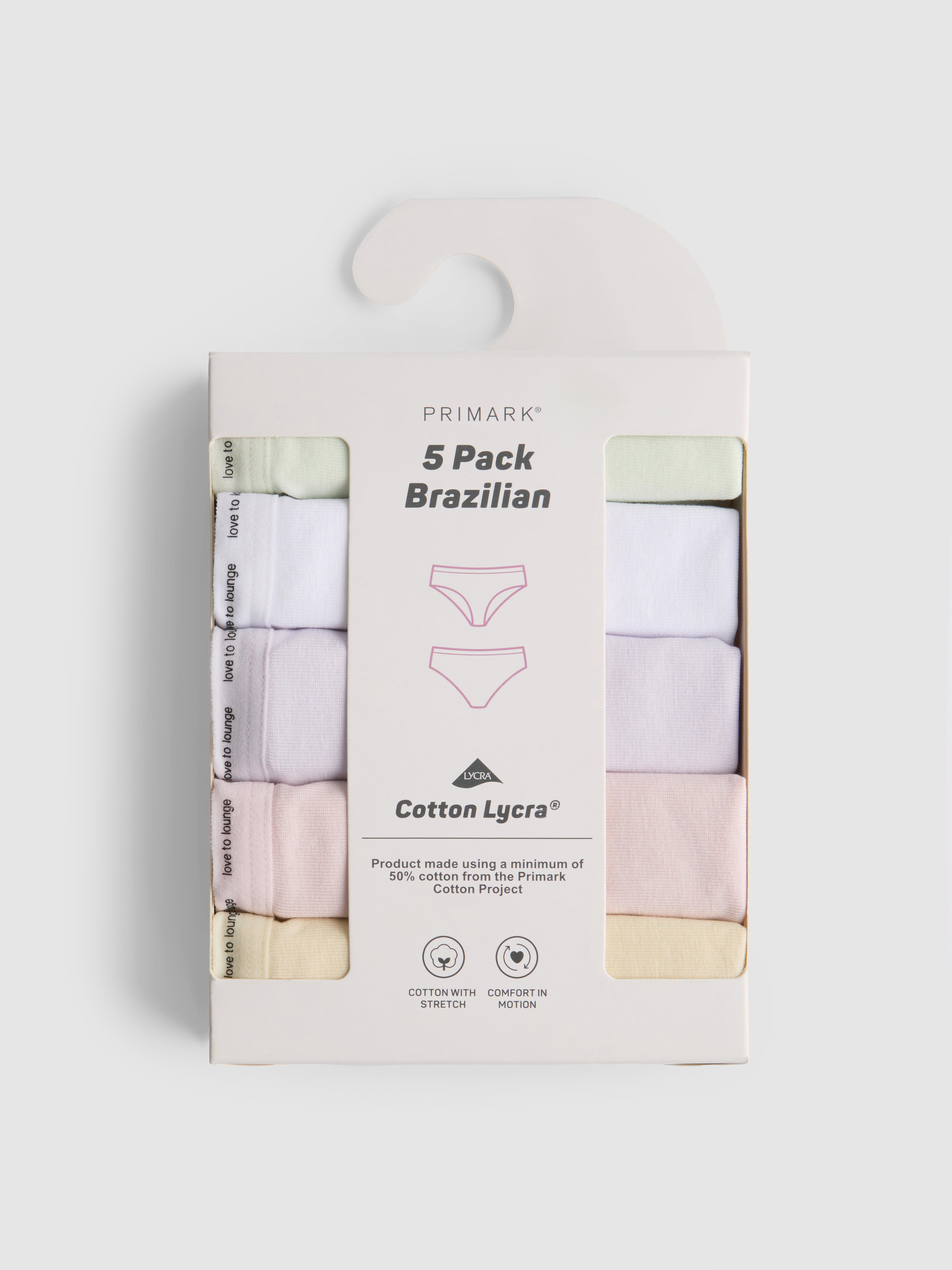 Pack de 5 braguitas brasileñas «Love To Lounge»