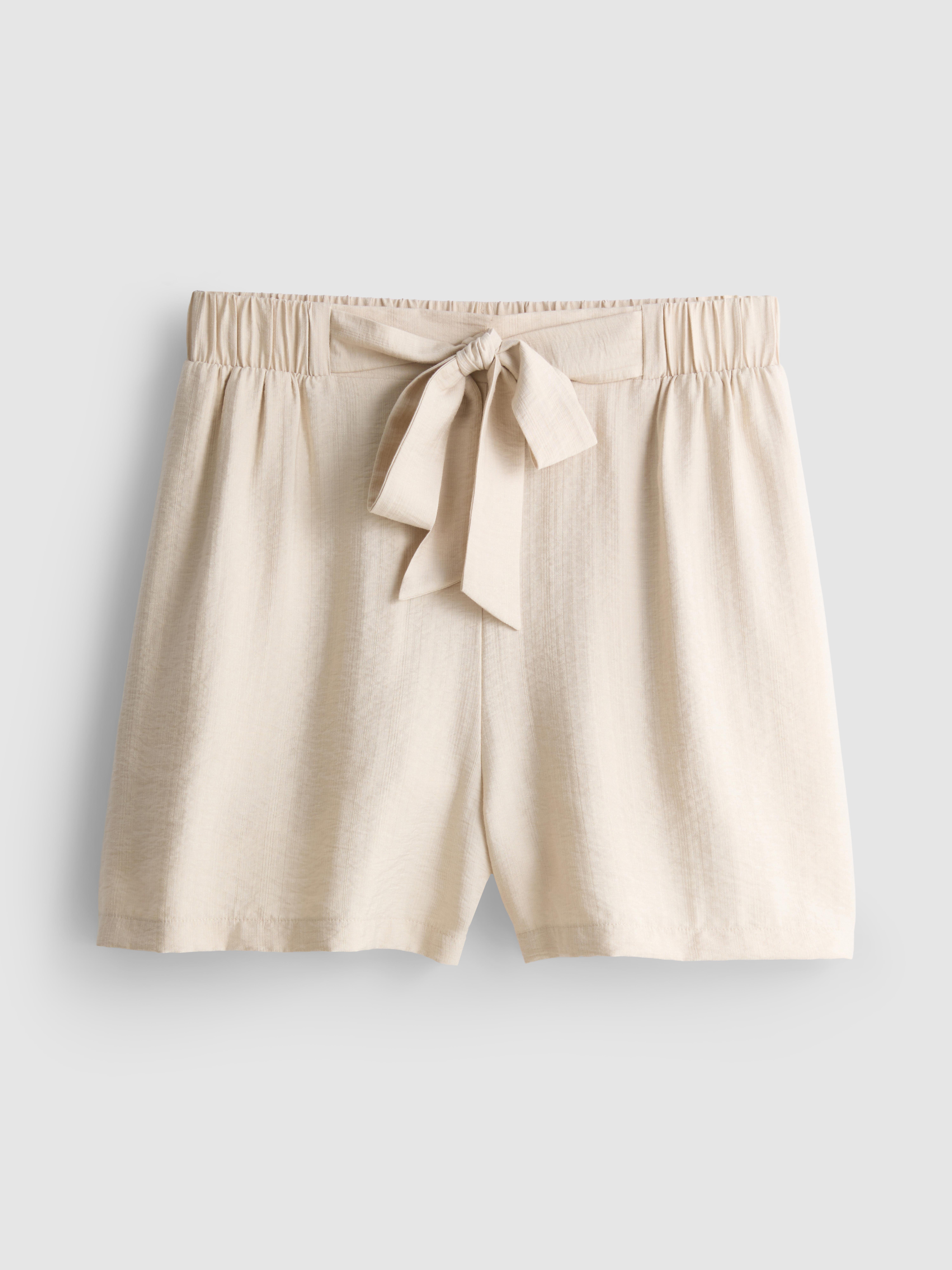 Belted Pull-On Shorts