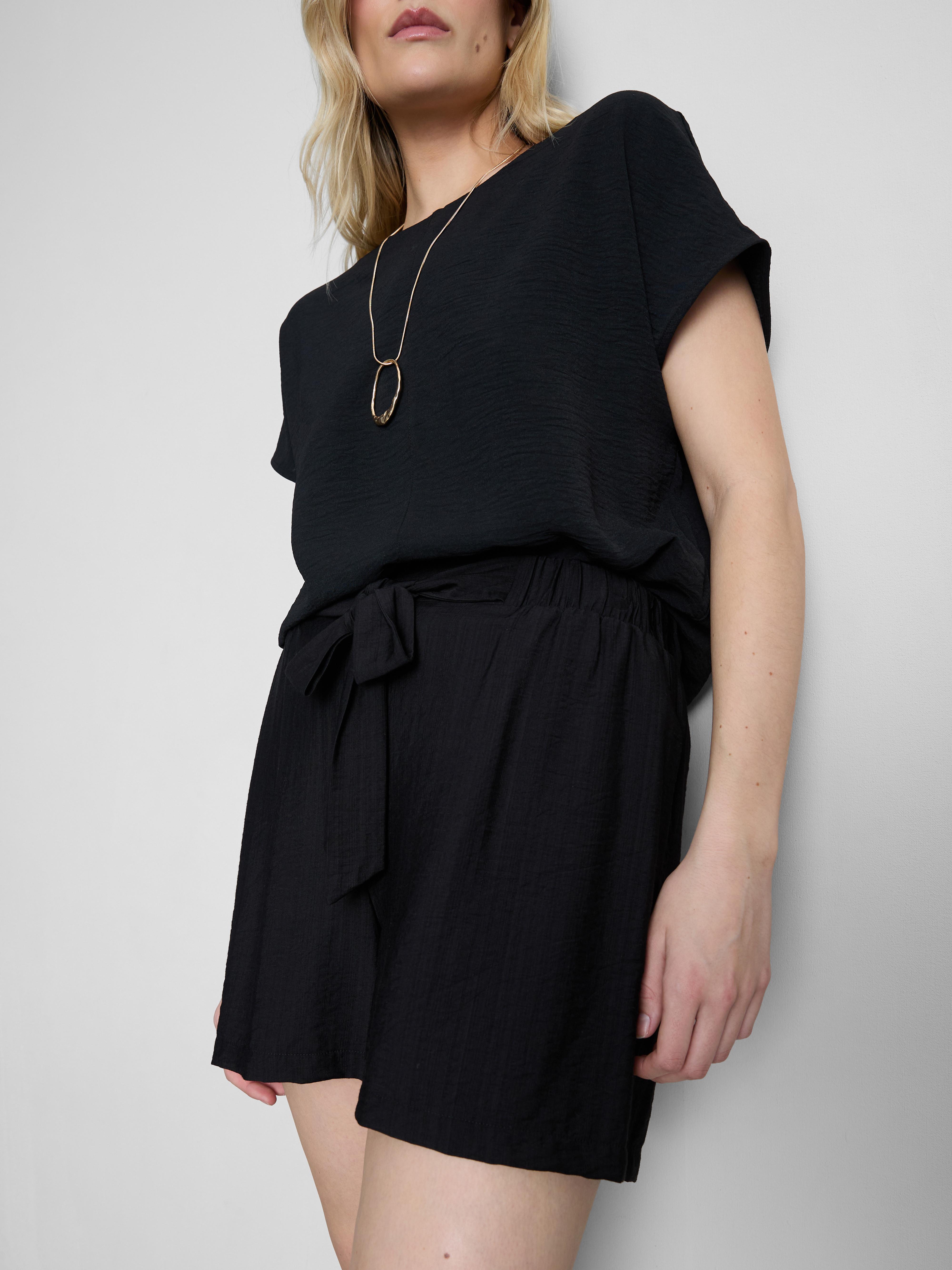 Belted Pull-On Shorts