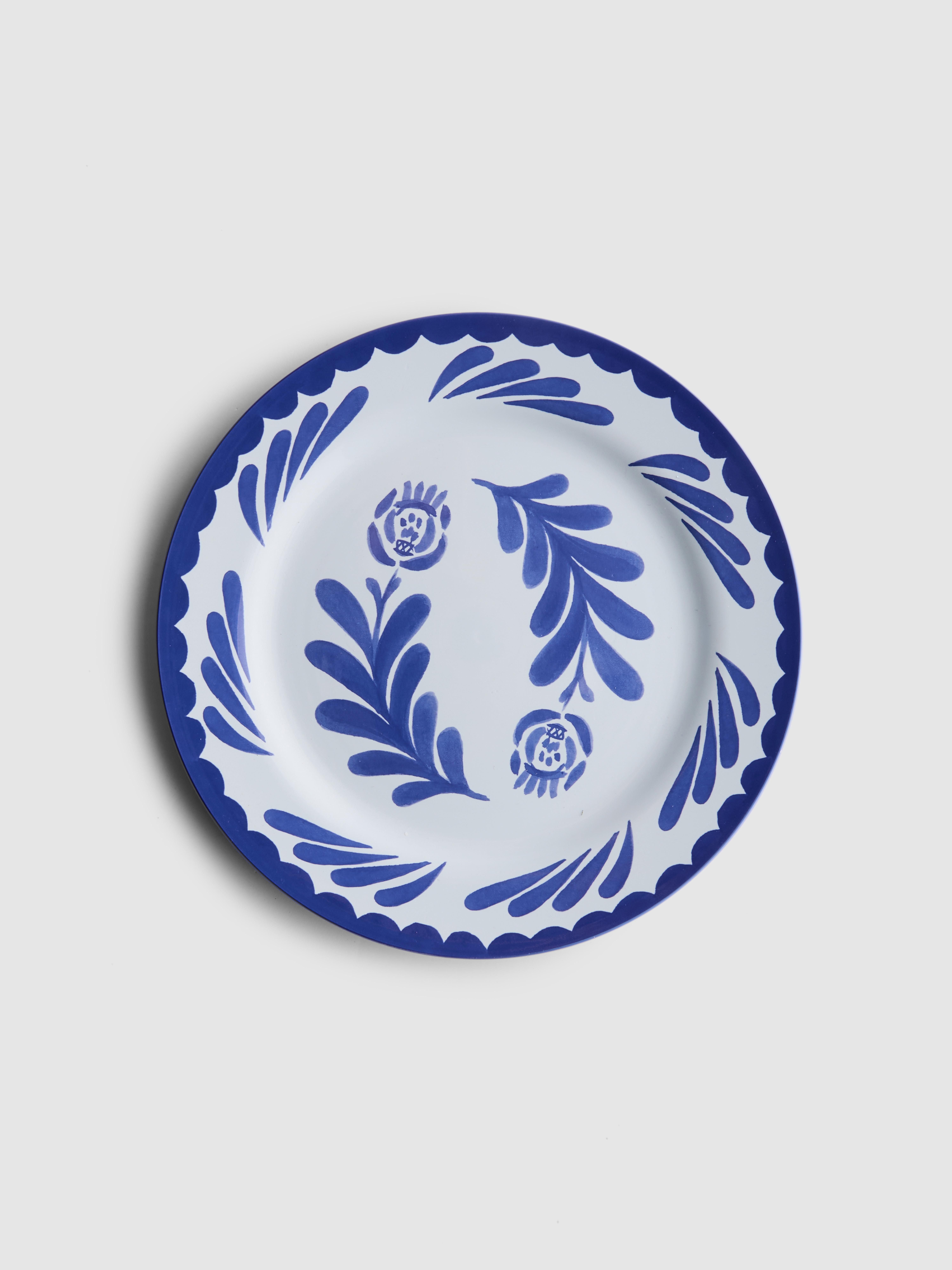 2 talířky se středomořským vzorem