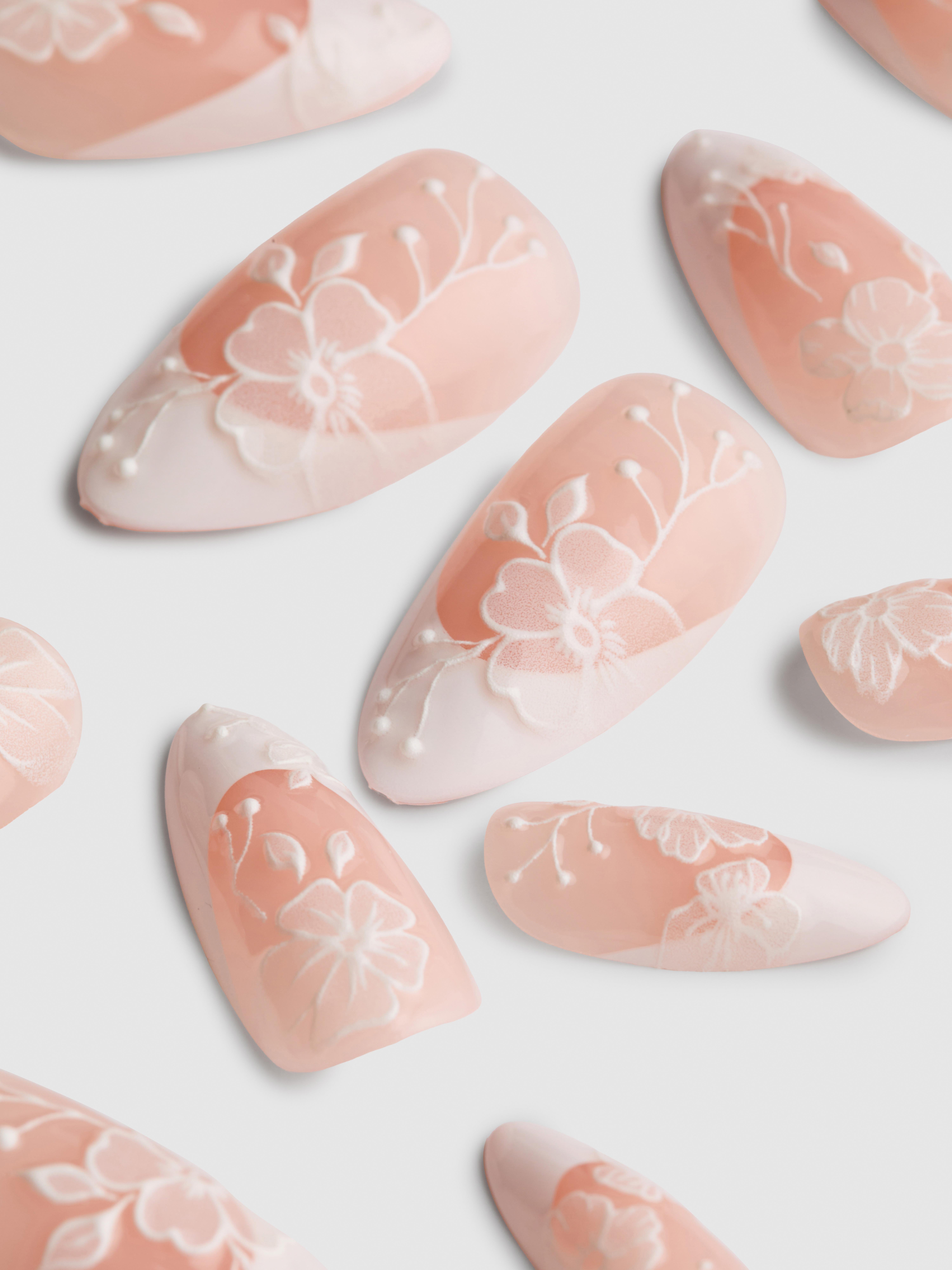 PS... Pro Pointed Gel Effect False Nails