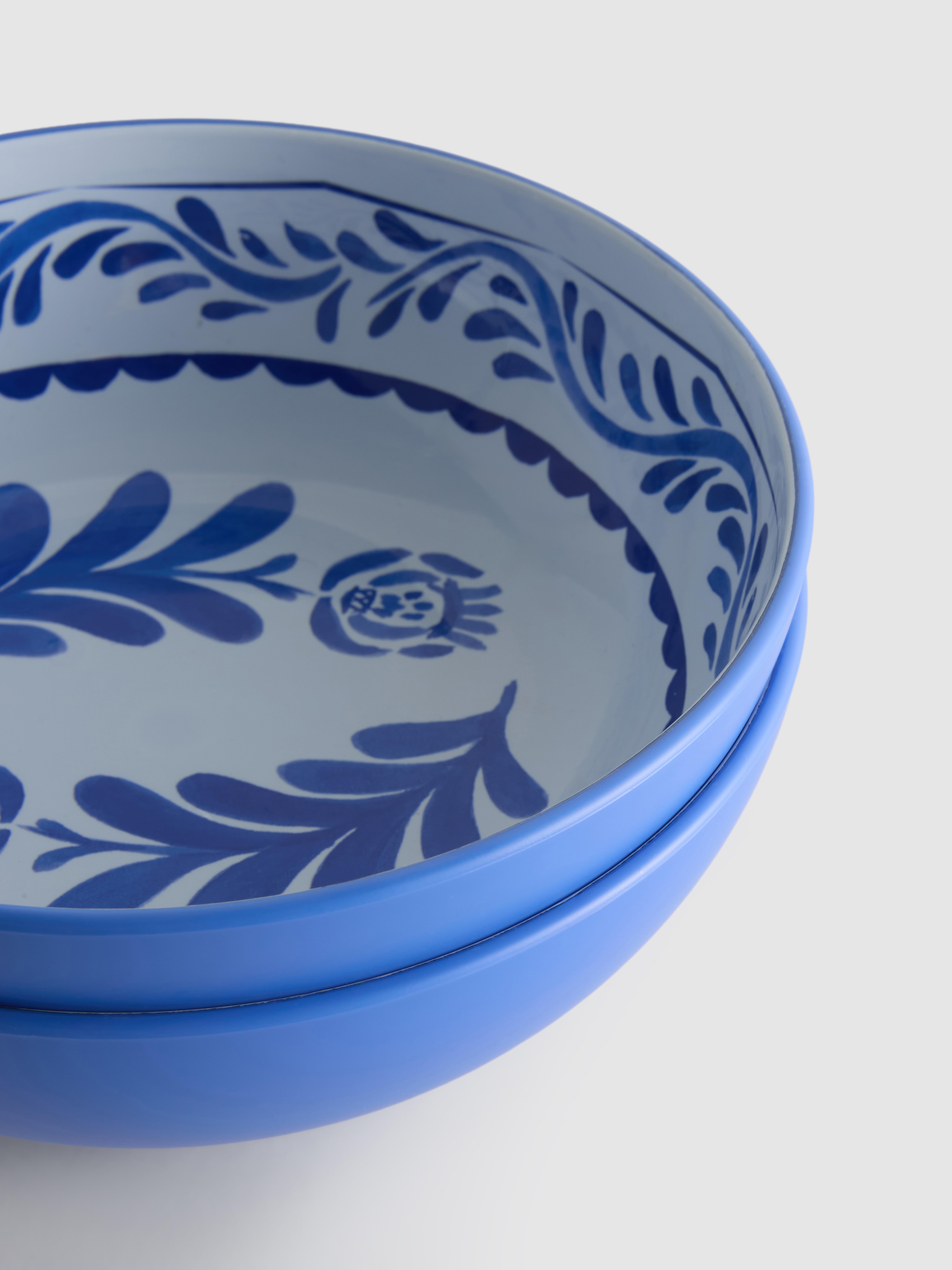 2 db müzlistálka mediterrán virágmintával