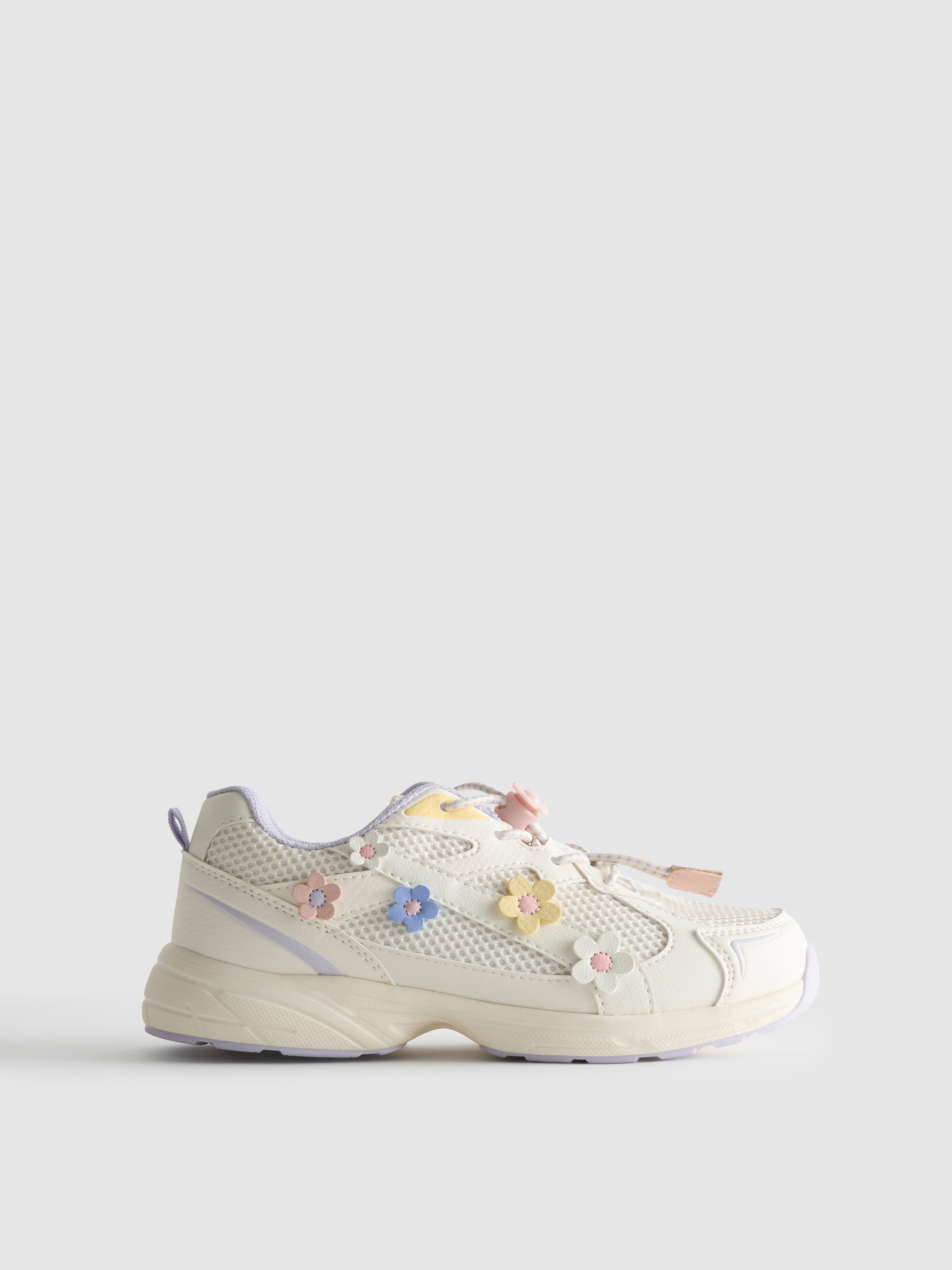 Floral Detail Chunky Trainers