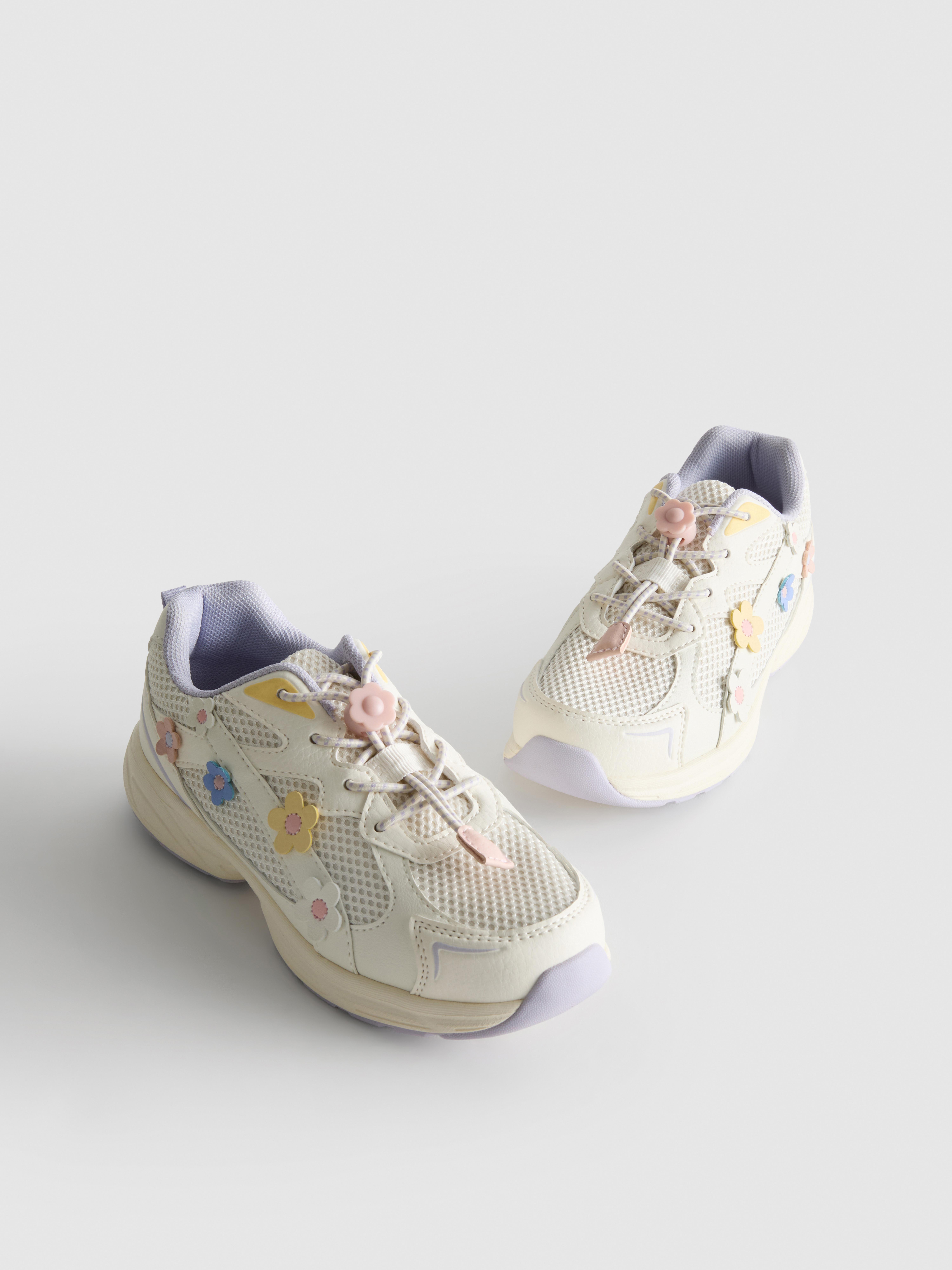 Floral Detail Chunky Trainers