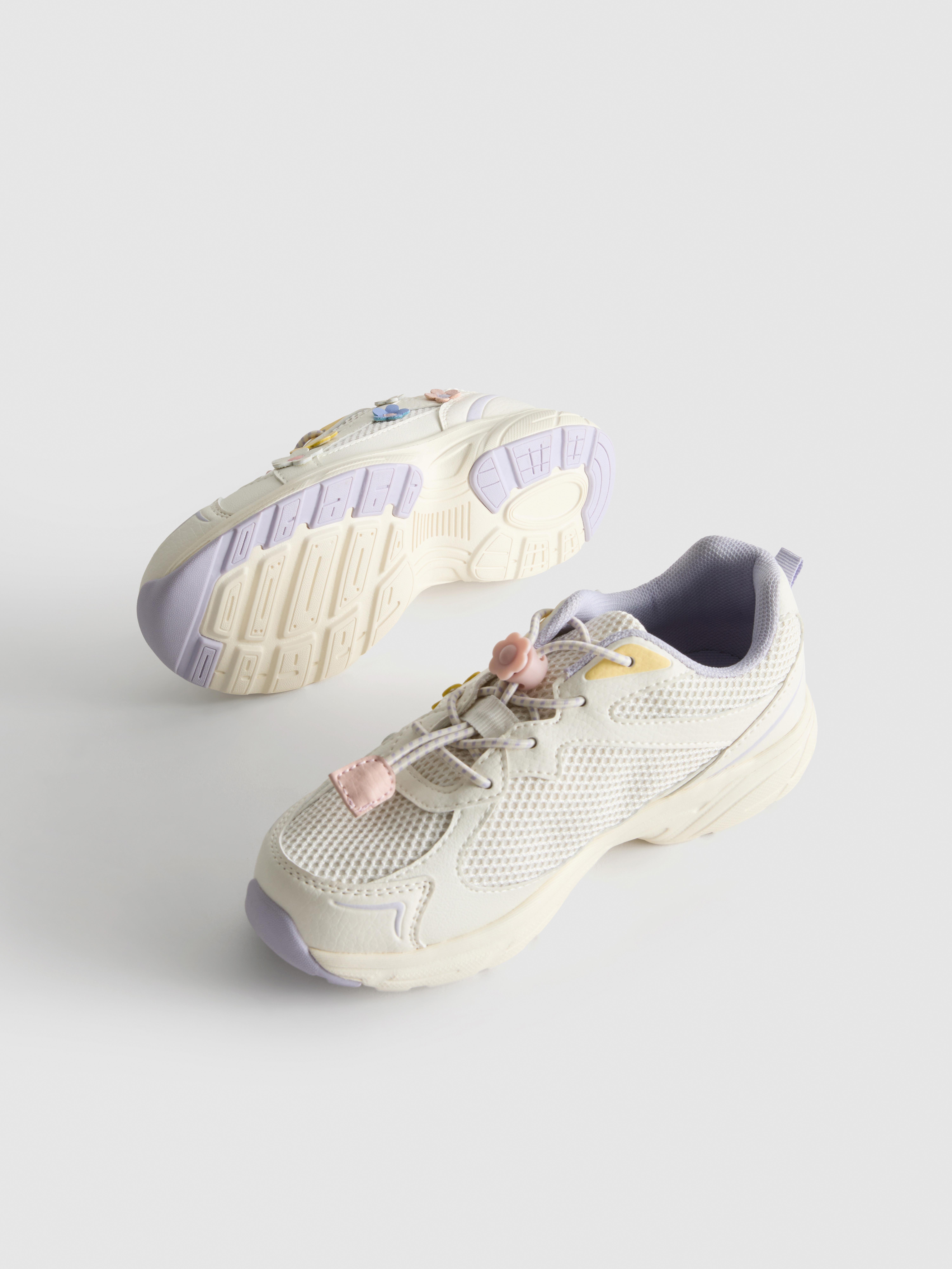 Floral Detail Chunky Trainers