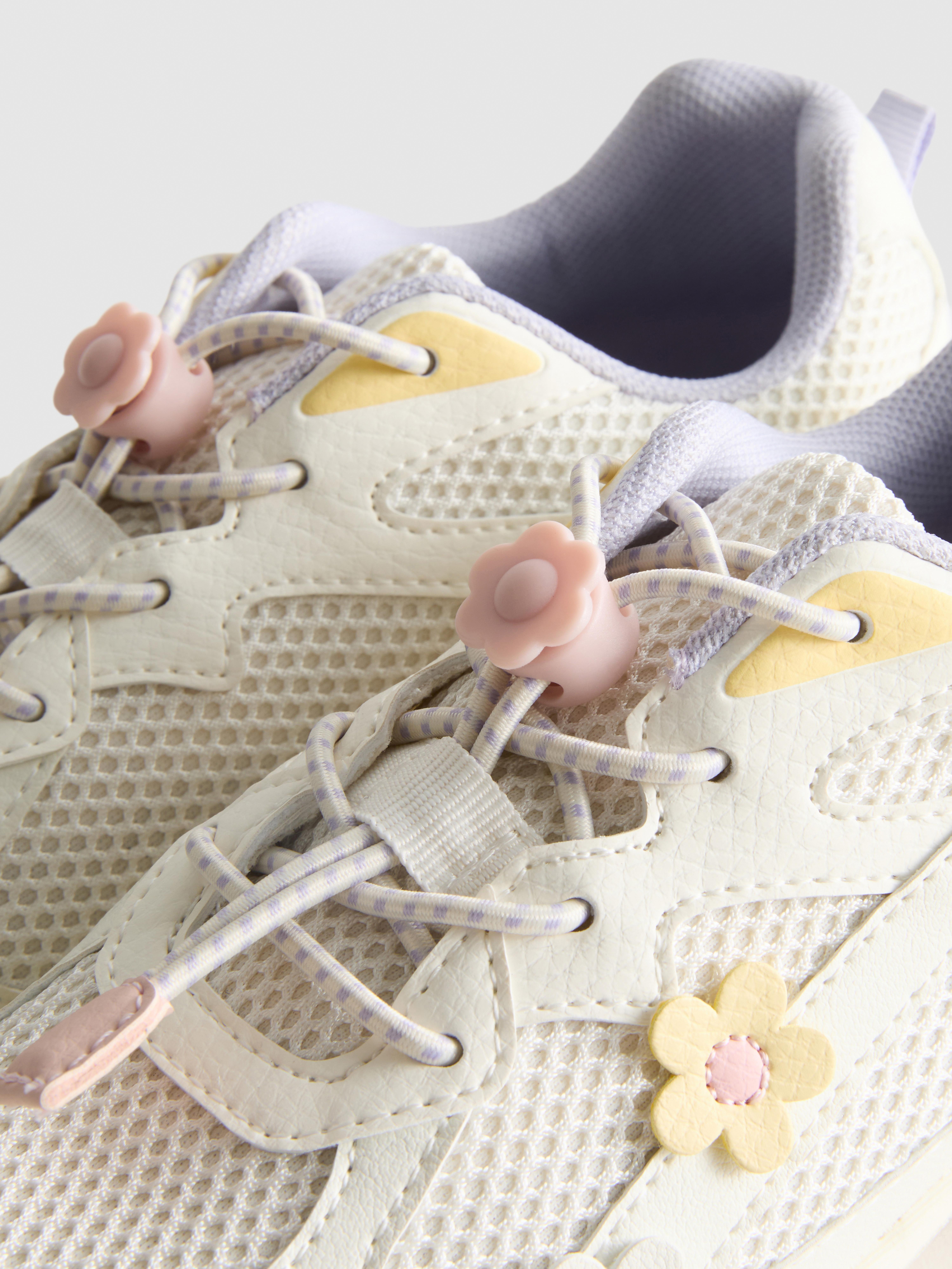 Floral Detail Chunky Trainers