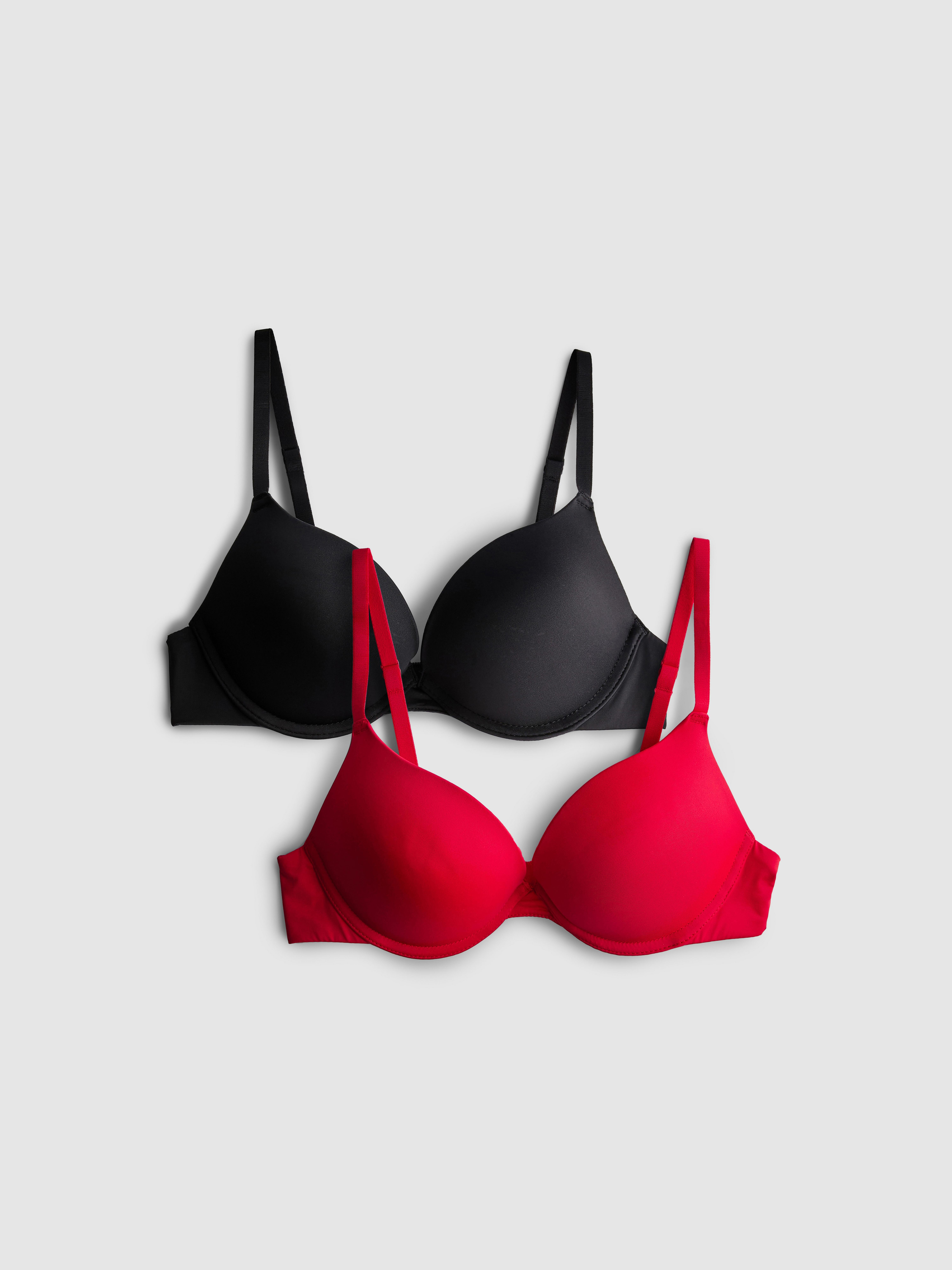 Lot de 2 soutiens-gorge push-up, bonnets A à D