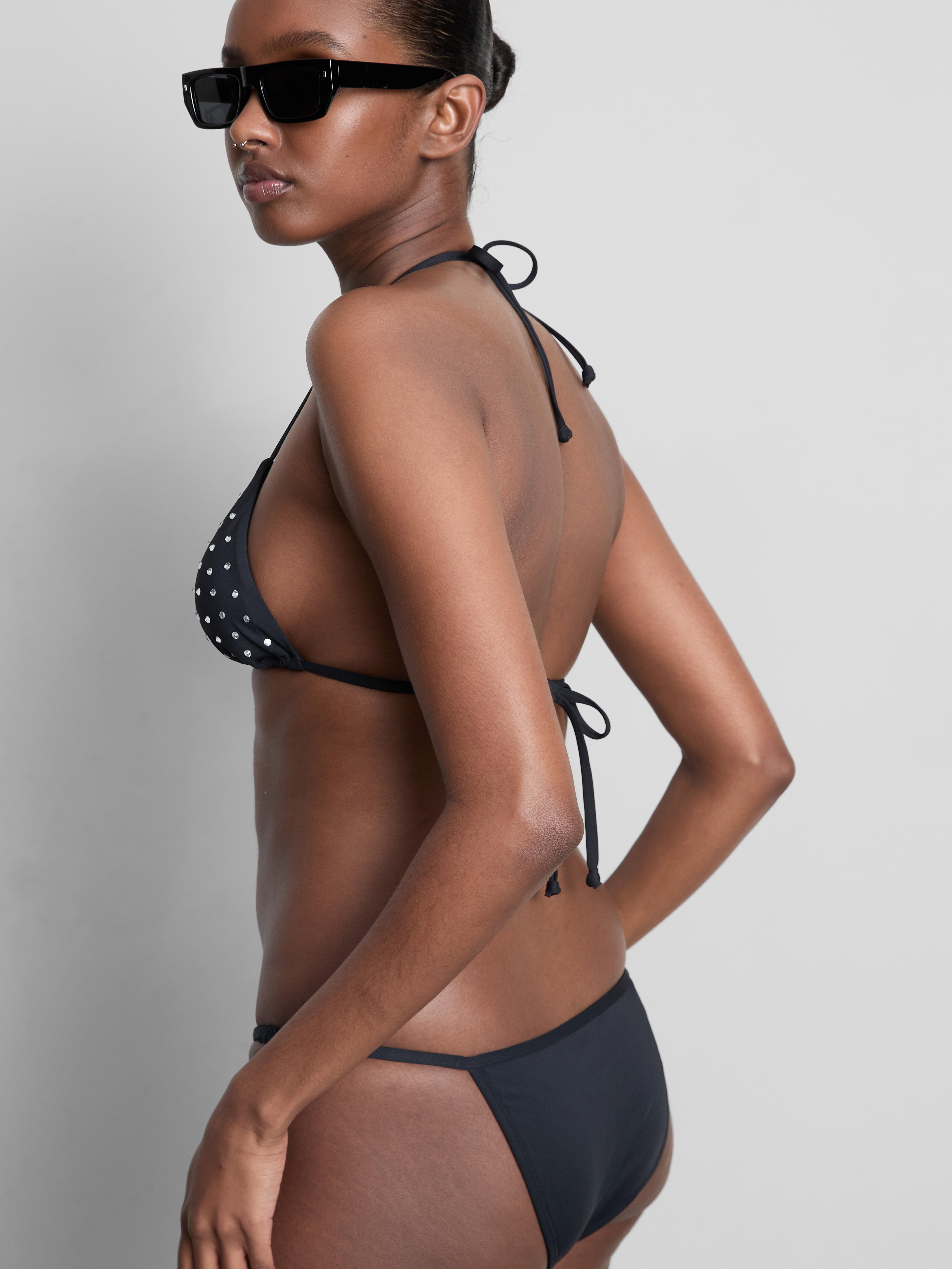 Rhinestone Triangle Bikini Top