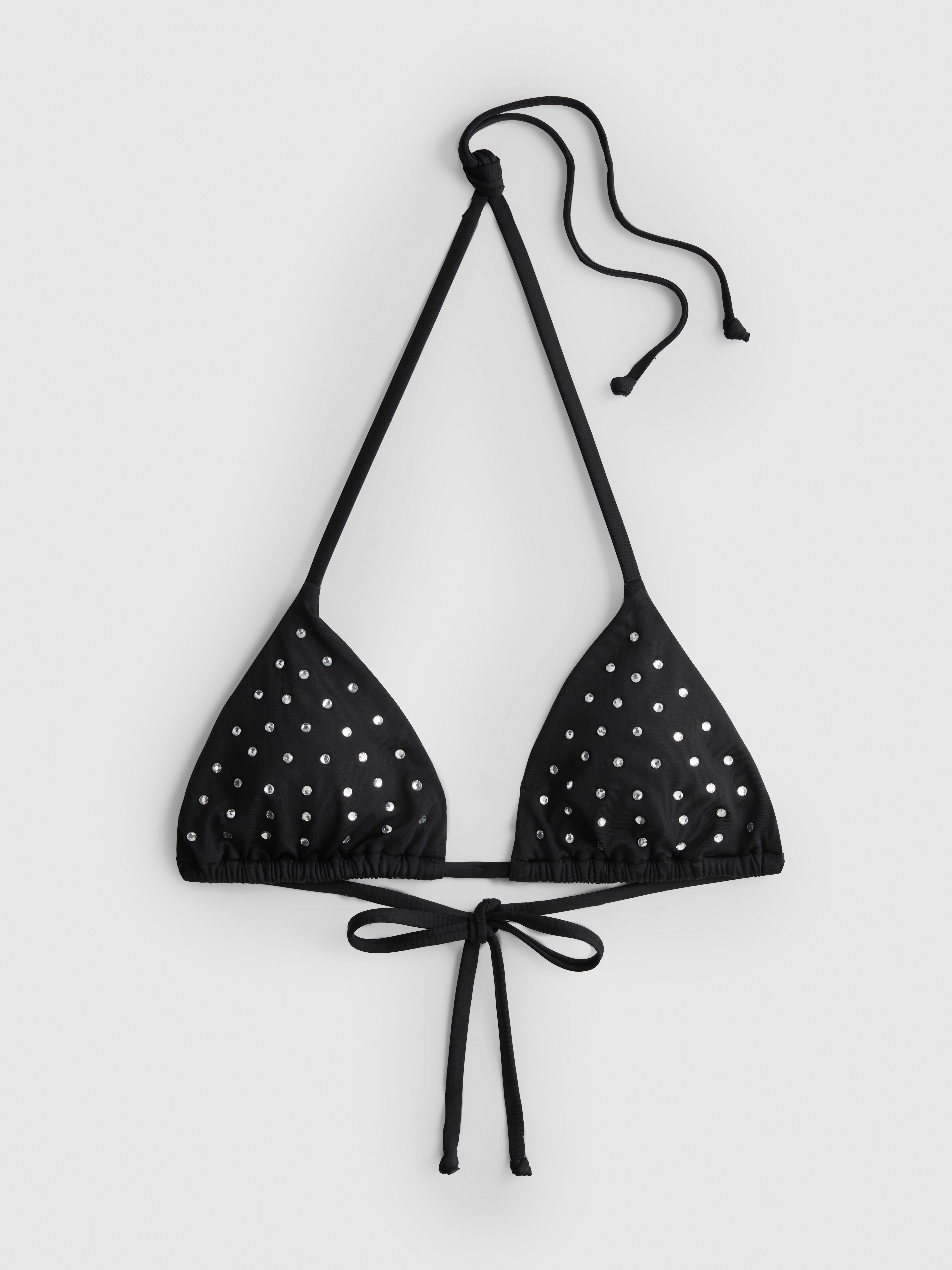 Rhinestone Triangle Bikini Top
