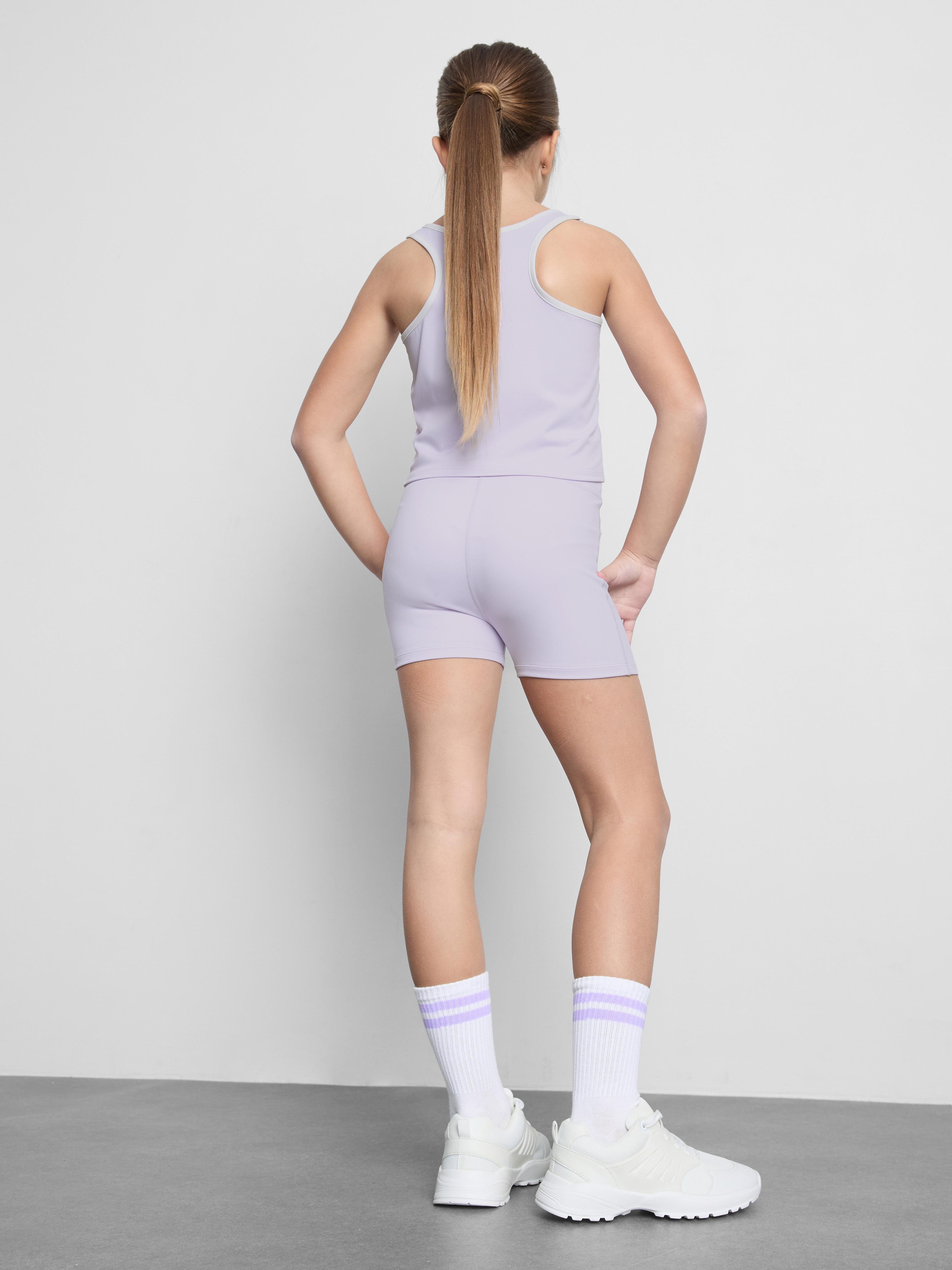Short de sport à finitions contrastées