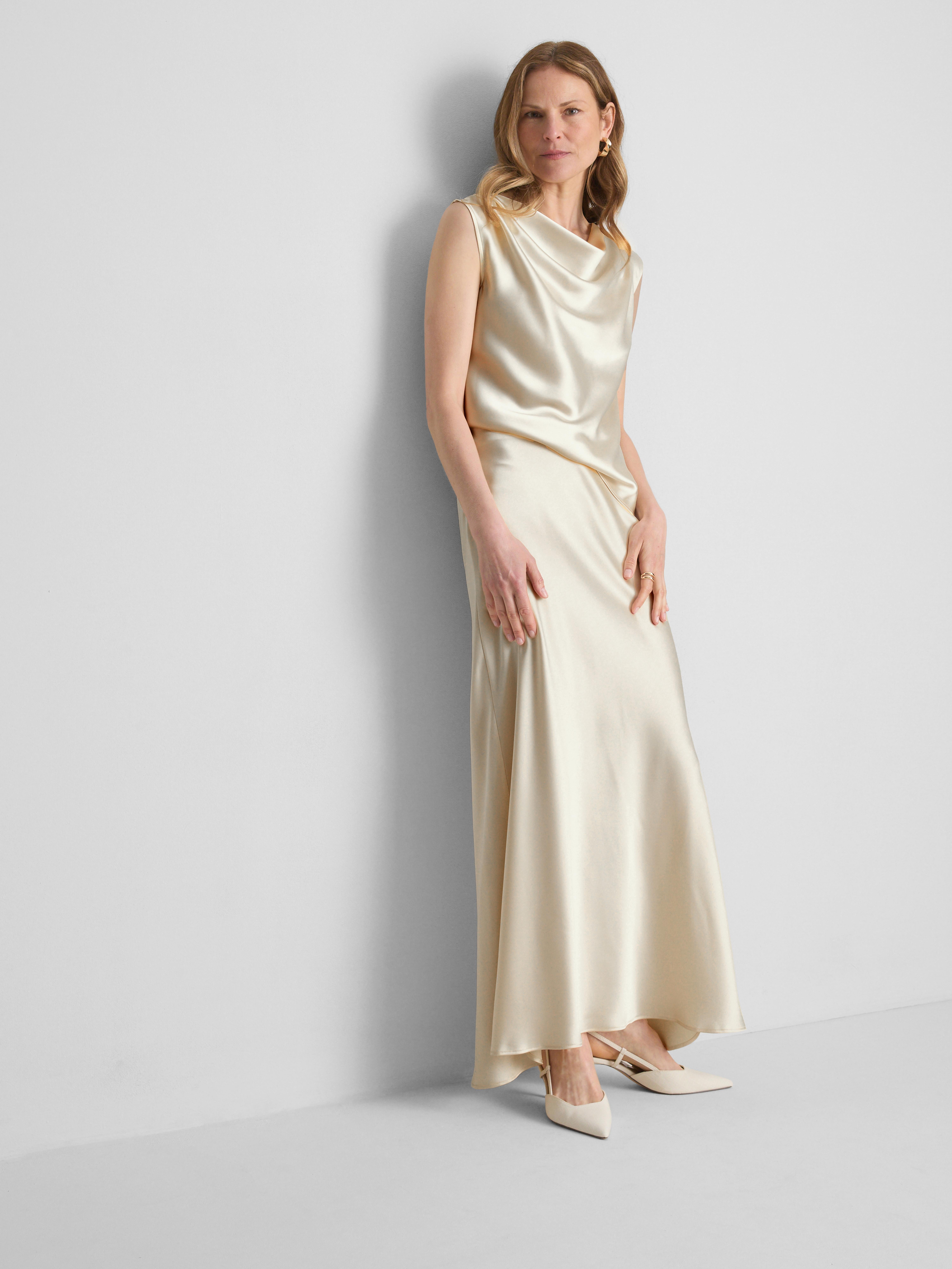 Satin Cowl Neck Blouse