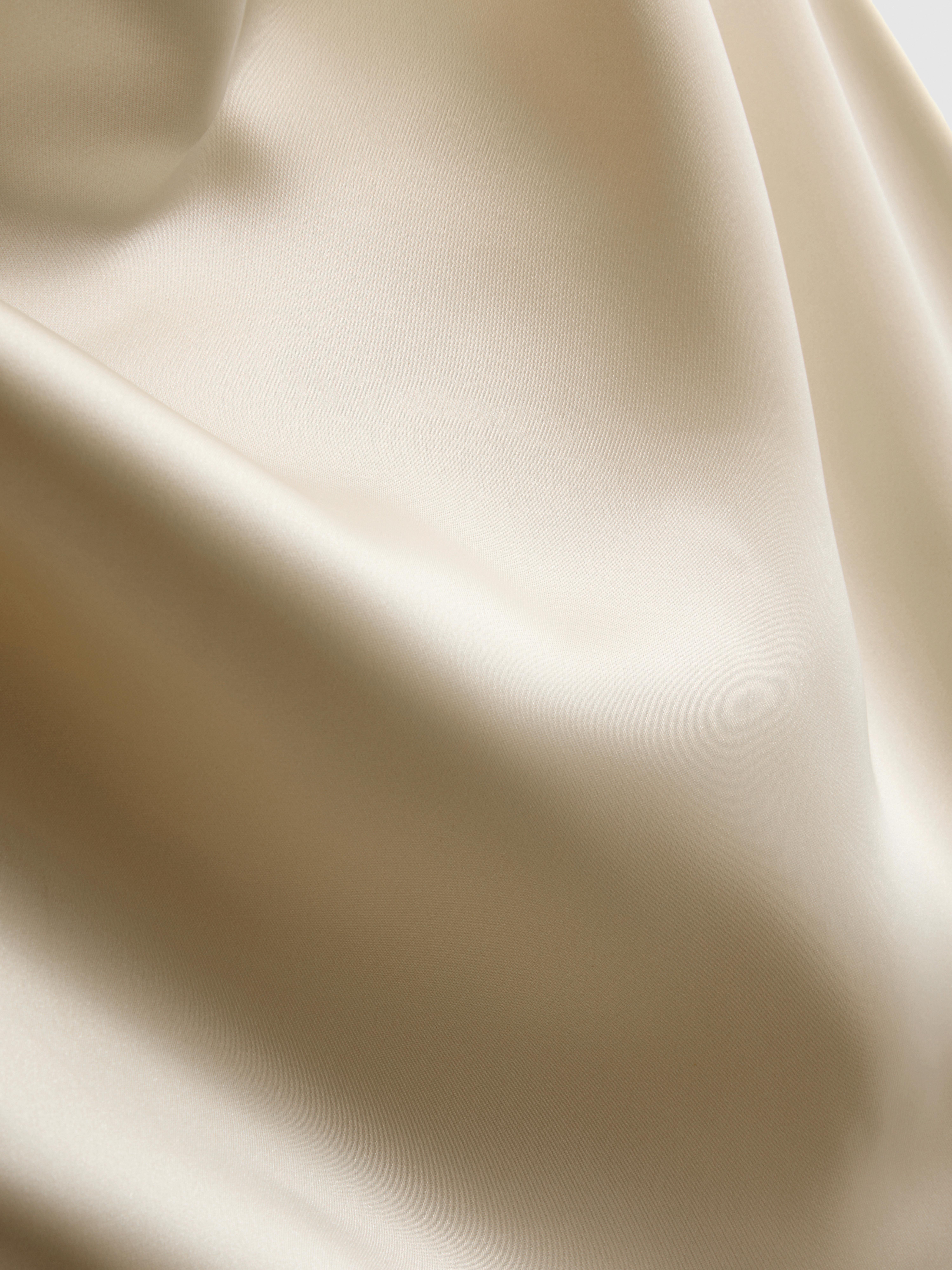 Satin Cowl Neck Blouse